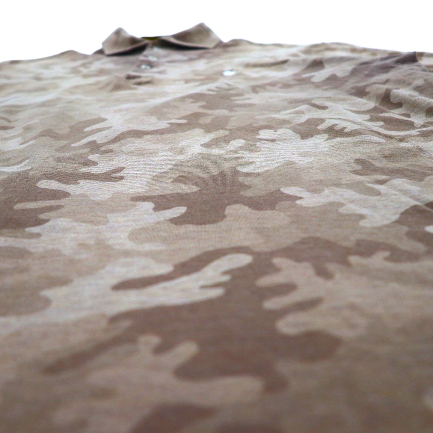 POLO GOLF RALPH LAUREN ポロシャツ S ブラウン カモフラ スモールポニー刺繍 ペルー製