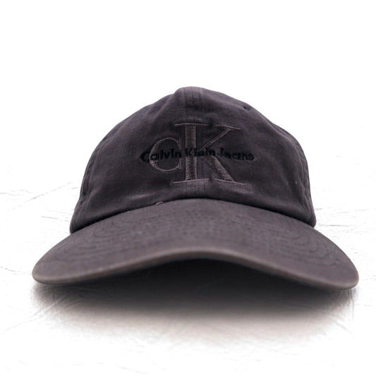 Calvin Klein 90年代 スナップバック キャップ FREE ブラック コットン CKロゴ刺繍