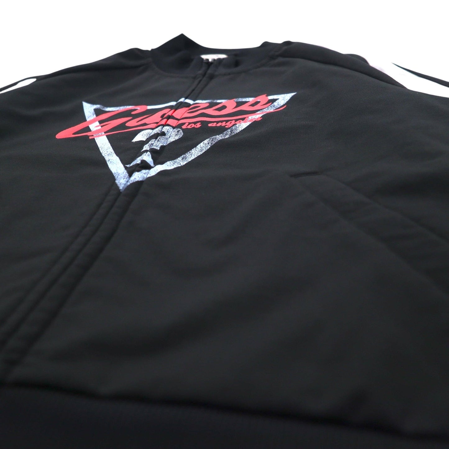 GUESS ORIGINALS トラックジャケット ジャージ M ブラック サイドライン ロゴプリント