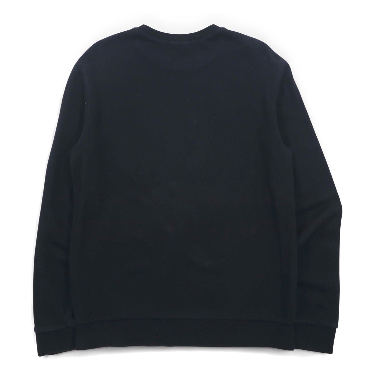 GUESS トライアングルロゴ プリント スウェット L ブラック コットン