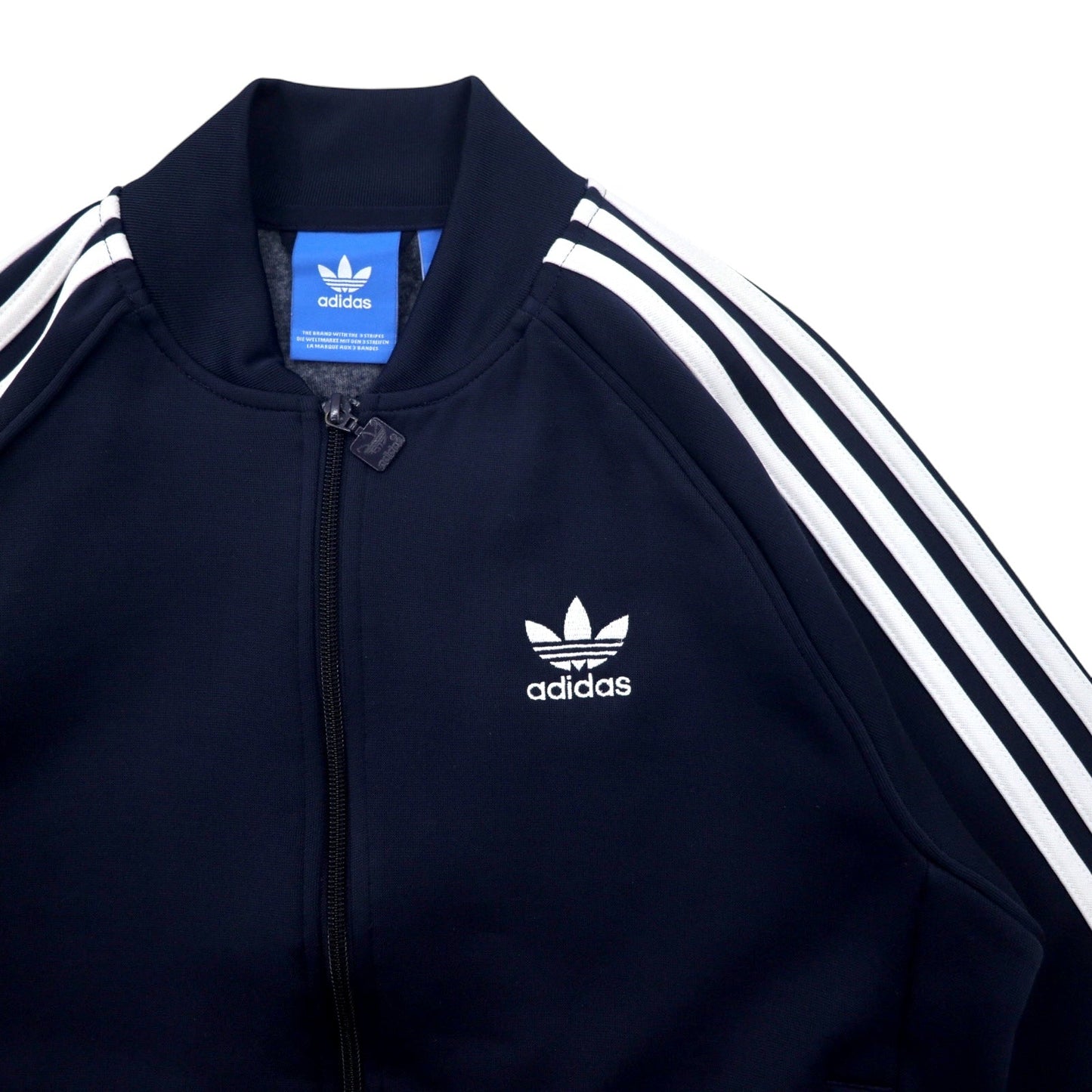 adidas originals ATP型 スーパースター トラックジャケット ジャージ M ネイビー 3ストライプ トレフォイル 刺繍 SST TT BK5919
