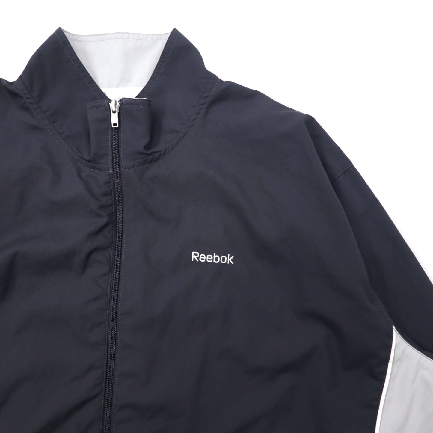 Reebok トラックジャケット ジャージ L グレー ポリエステル