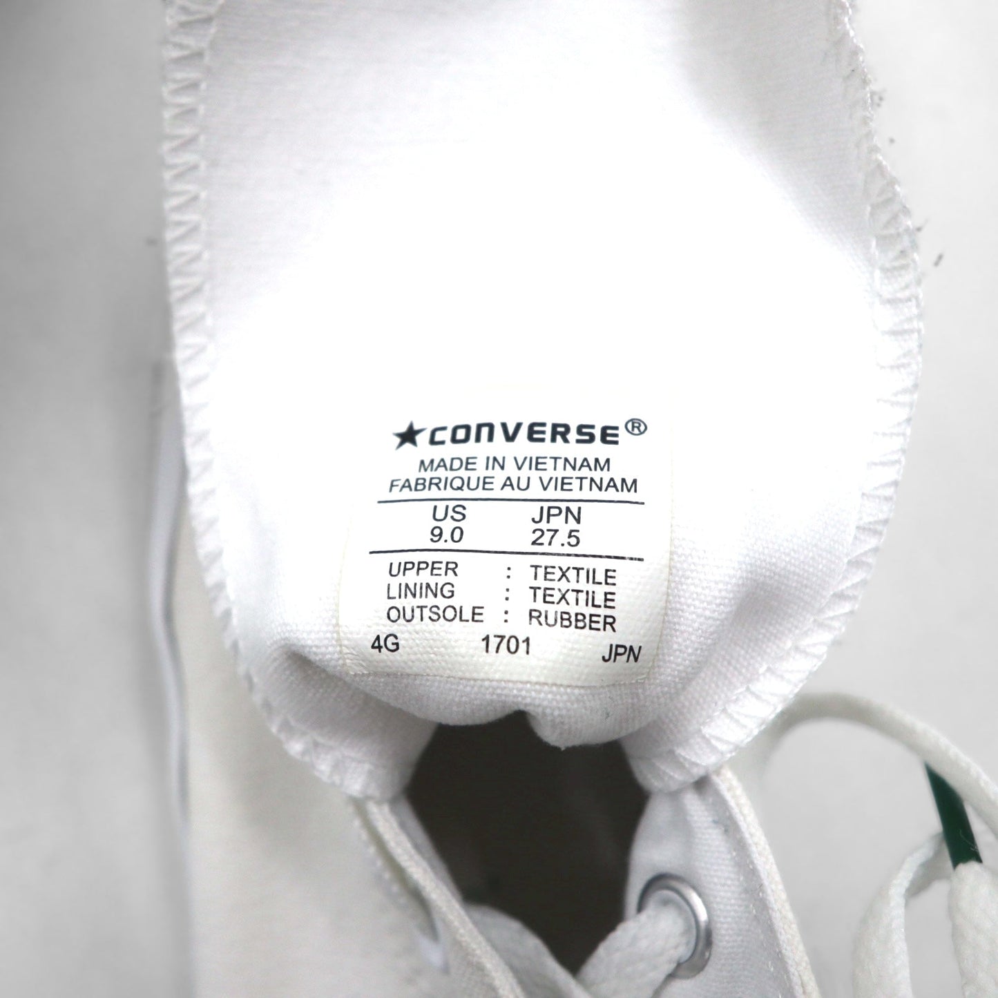 CONVERSE オールスター ALL STAR COLORINWHITE HI ハイカット スニーカー 27.5cm キャンバス 1701