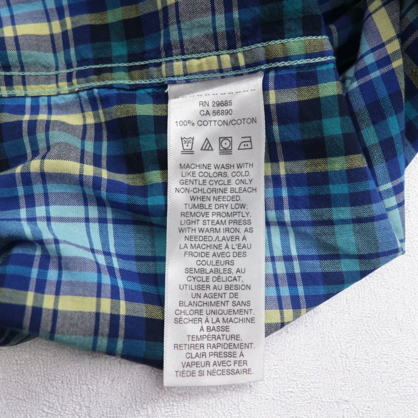 PENDLETON 半袖シャツ XL ブルー チェック コットン 胸ポケット