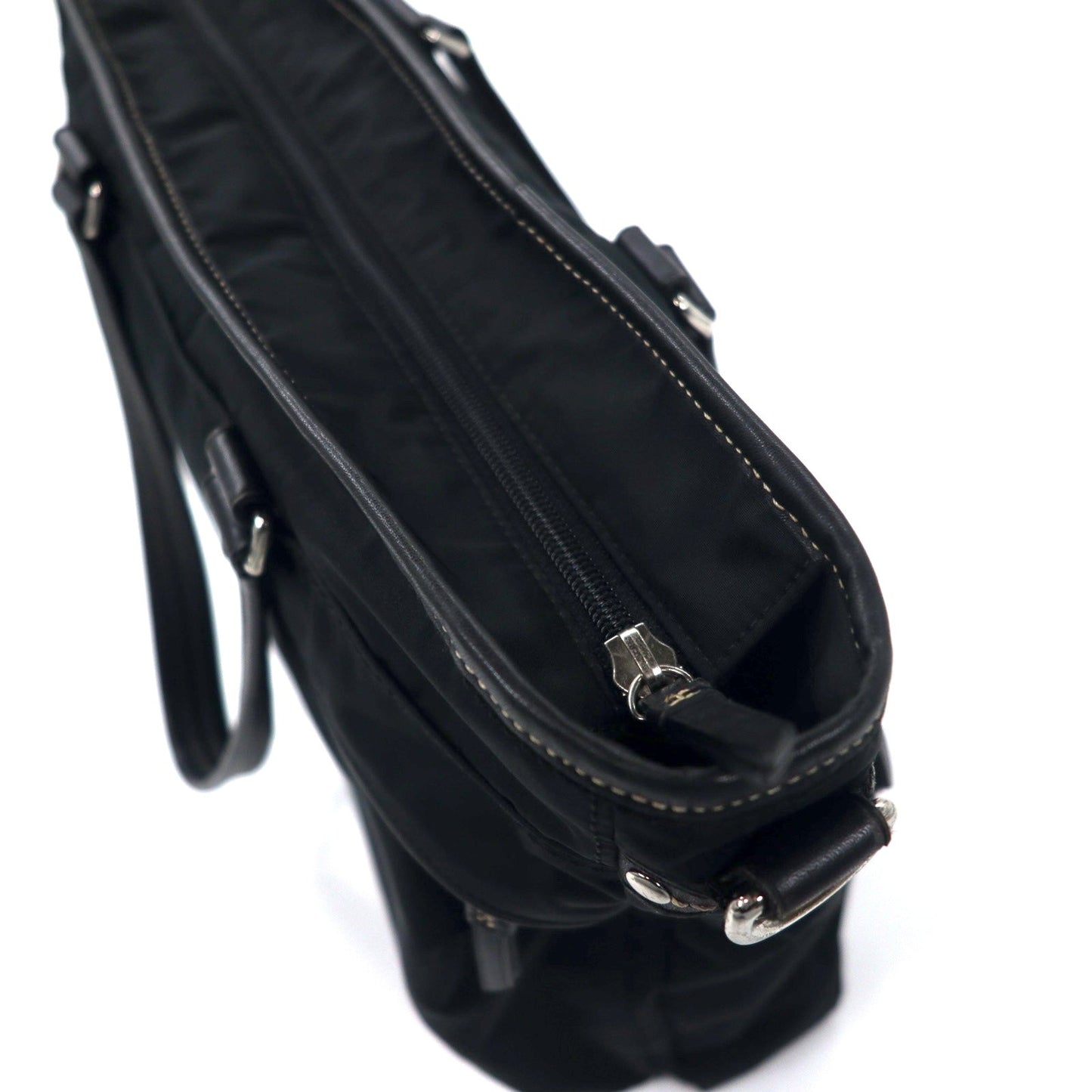 COACH 2WAY ビジネスバッグ トートバッグ ブラック ナイロン レザー 70211