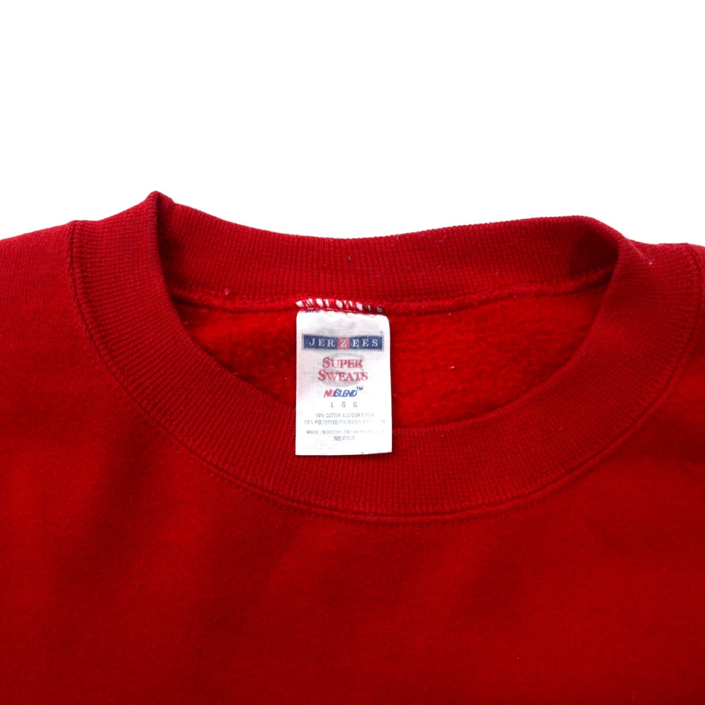 JERZEES 90年代 SUPER SWEATS コカコーラ スウェット L レッド コットン ワンポイントロゴ刺繍 Coca Cola メキシコ製