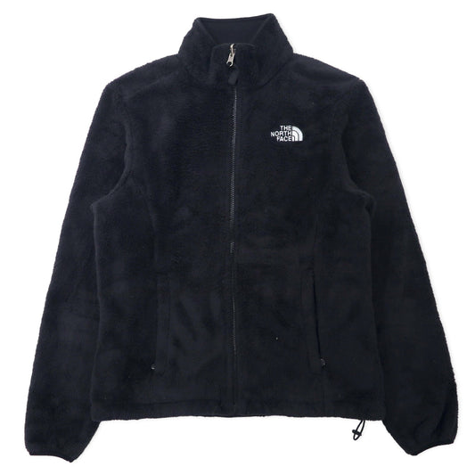 THE NORTH FACE フルジップ フリースジャケット S ブラック ポリエステル ワンポイントロゴ刺繍