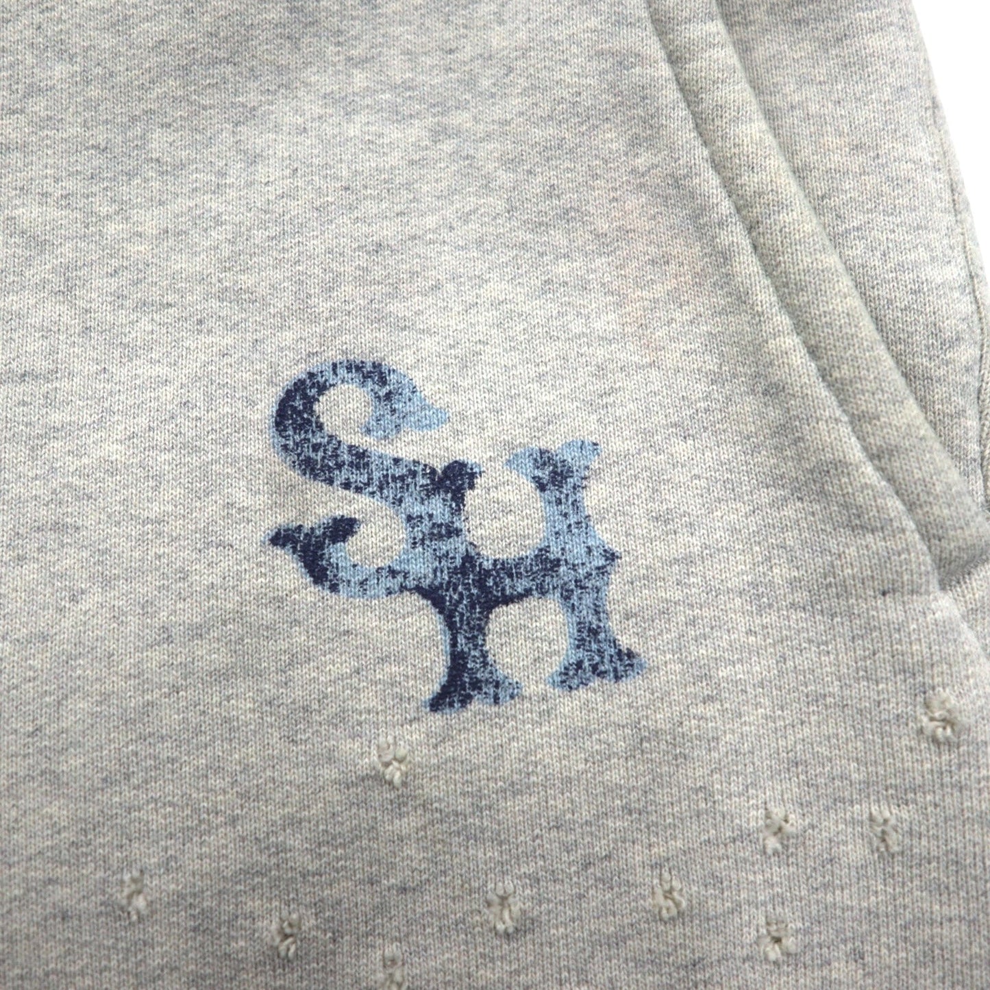 SUGARHILL クラッシュ スウェット トラウザーズ CRUSHED SWEAT TROUSERS パンツ M グレー ダメージ加工 日本製
