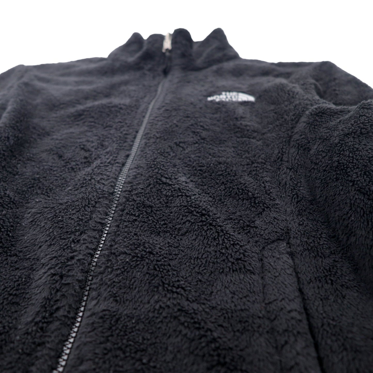 THE NORTH FACE フルジップ フリースジャケット S ブラック ポリエステル ワンポイントロゴ刺繍