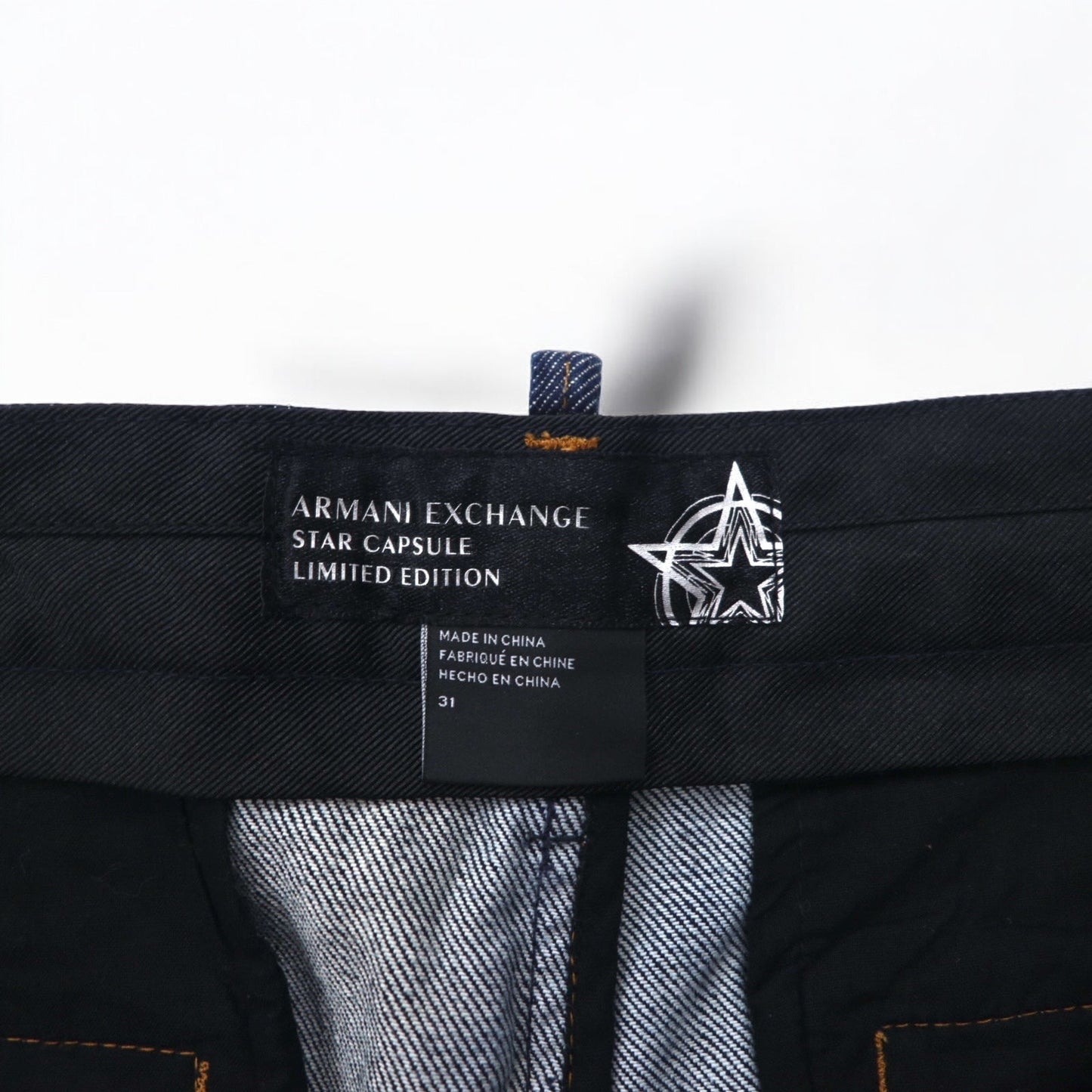 ARMANI EXCHANGE デニム トラウザーズ アンクルパンツ M インディゴ ブルー STAR CAPSULE LIMITED EDITION 3ZZP10/Z1E4Z 未使用品
