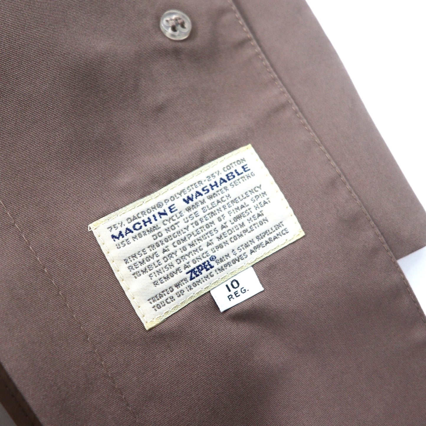 Misty Harbor USA製 90年代 レイヤード デザインコート 10 ベージュ ポリエステル 比翼