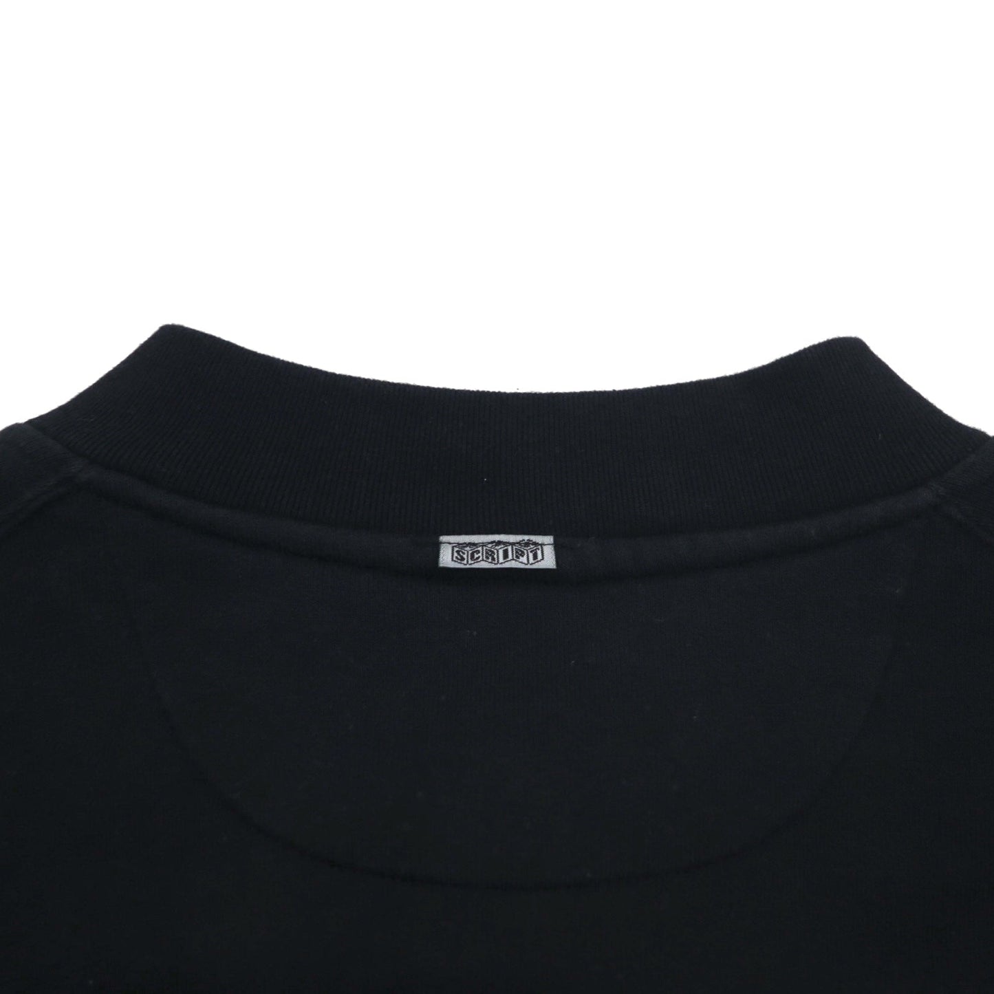 FLIP THE SCRIPT 90年代 半袖 スウェット ジャケット スタジャン 2XL ブラック スナップボタン スラッシュポケット