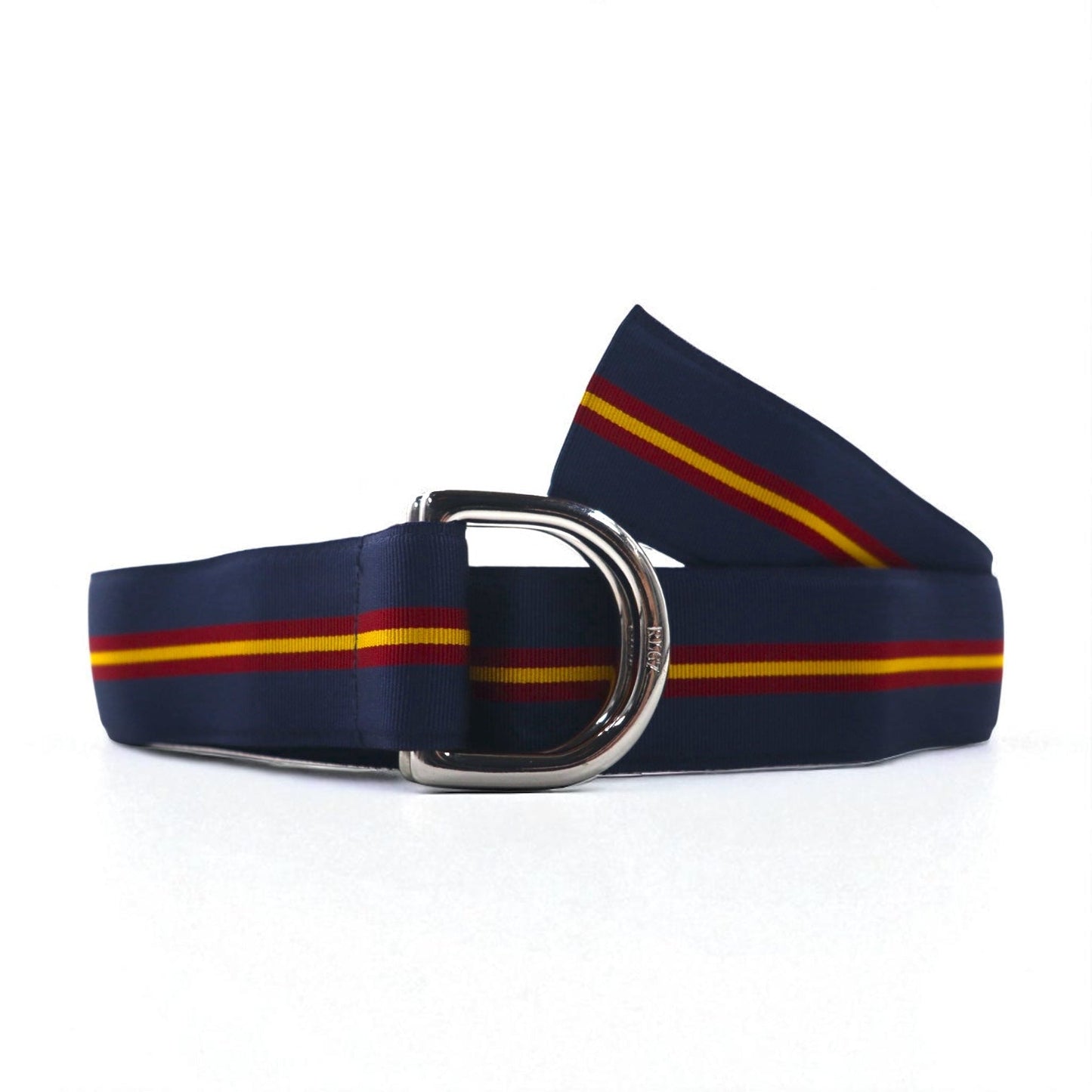 POLO RALPH LAUREN USA製 ダブルリング リボンベルト ネイビー ナイロン デッドストック 未使用品