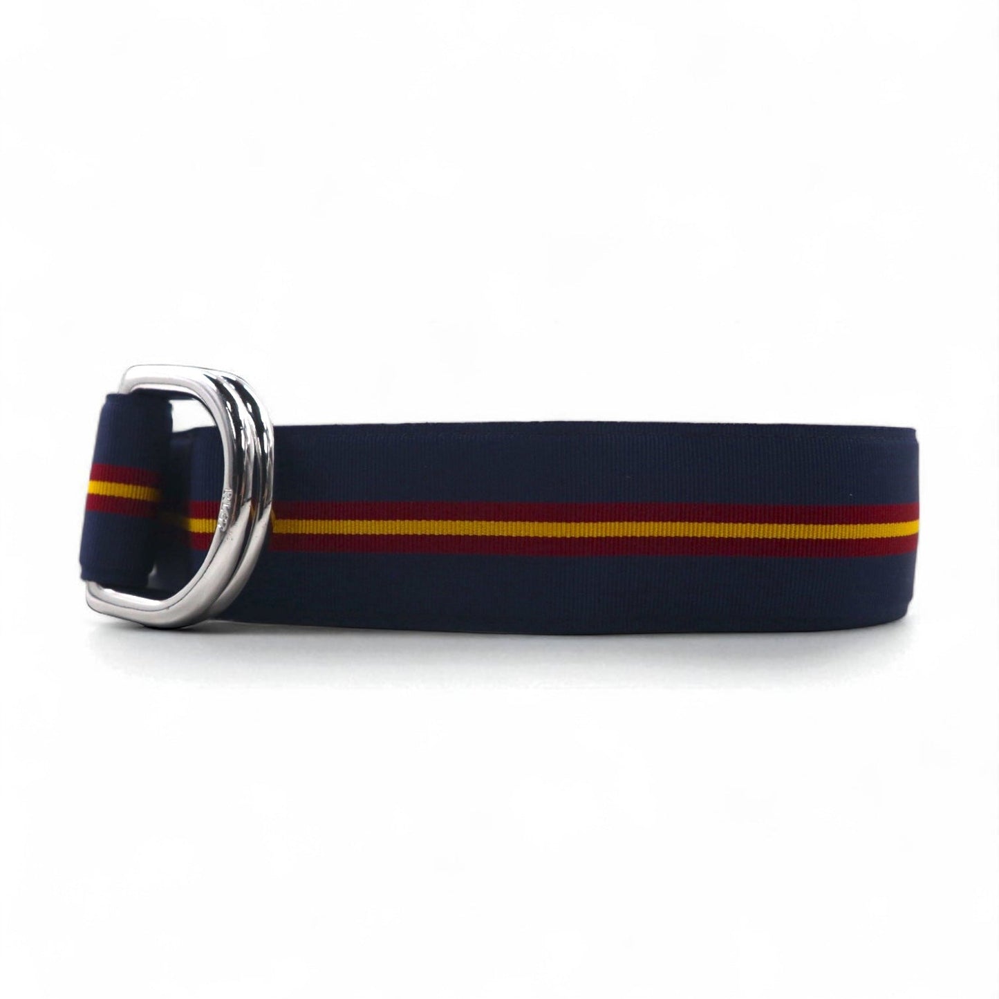POLO RALPH LAUREN USA製 ダブルリング リボンベルト ネイビー ナイロン デッドストック 未使用品