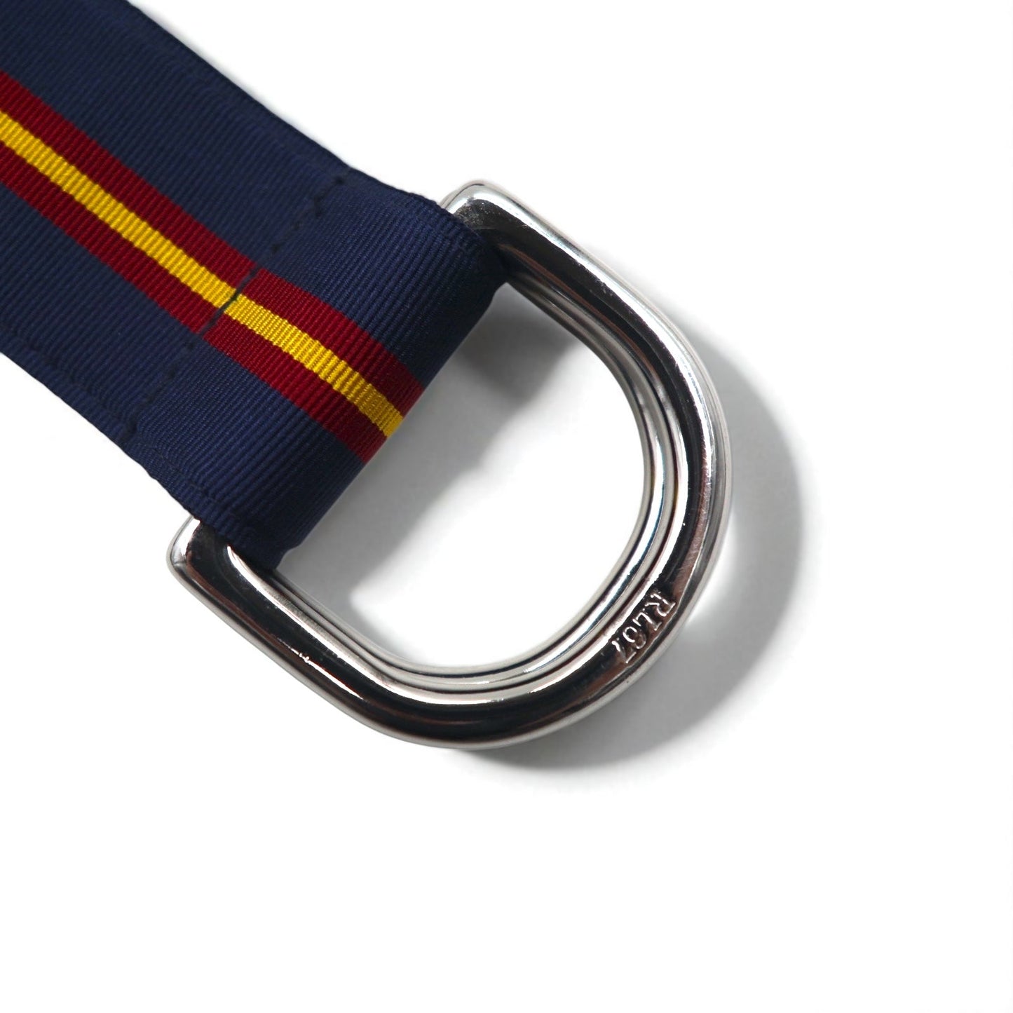 POLO RALPH LAUREN USA製 ダブルリング リボンベルト ネイビー ナイロン デッドストック 未使用品