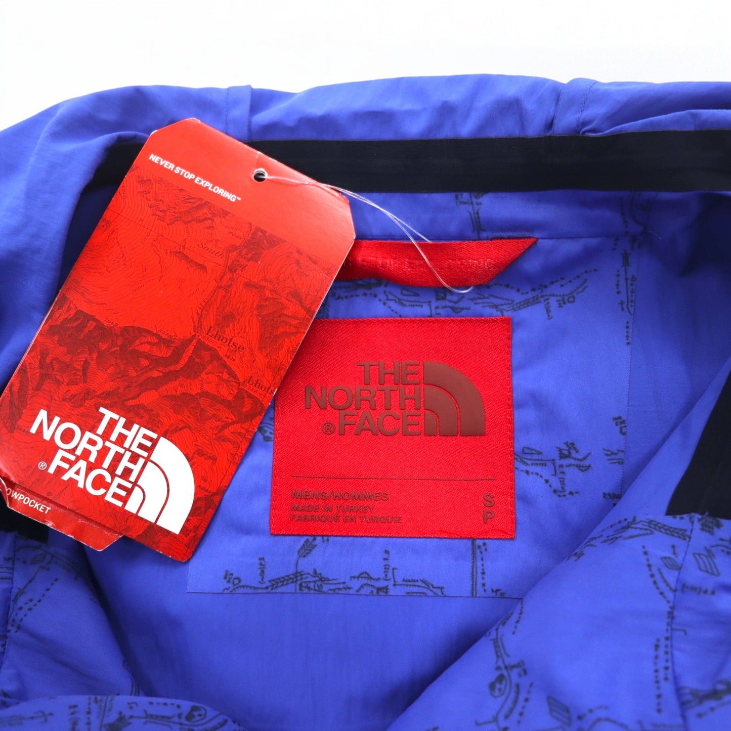 THE NORTH FACE RED LABEL × Slam Jam マウンテンパーカー アノラック S ブルー 総柄 パッカブル M1990 T92S5TS59 未使用品