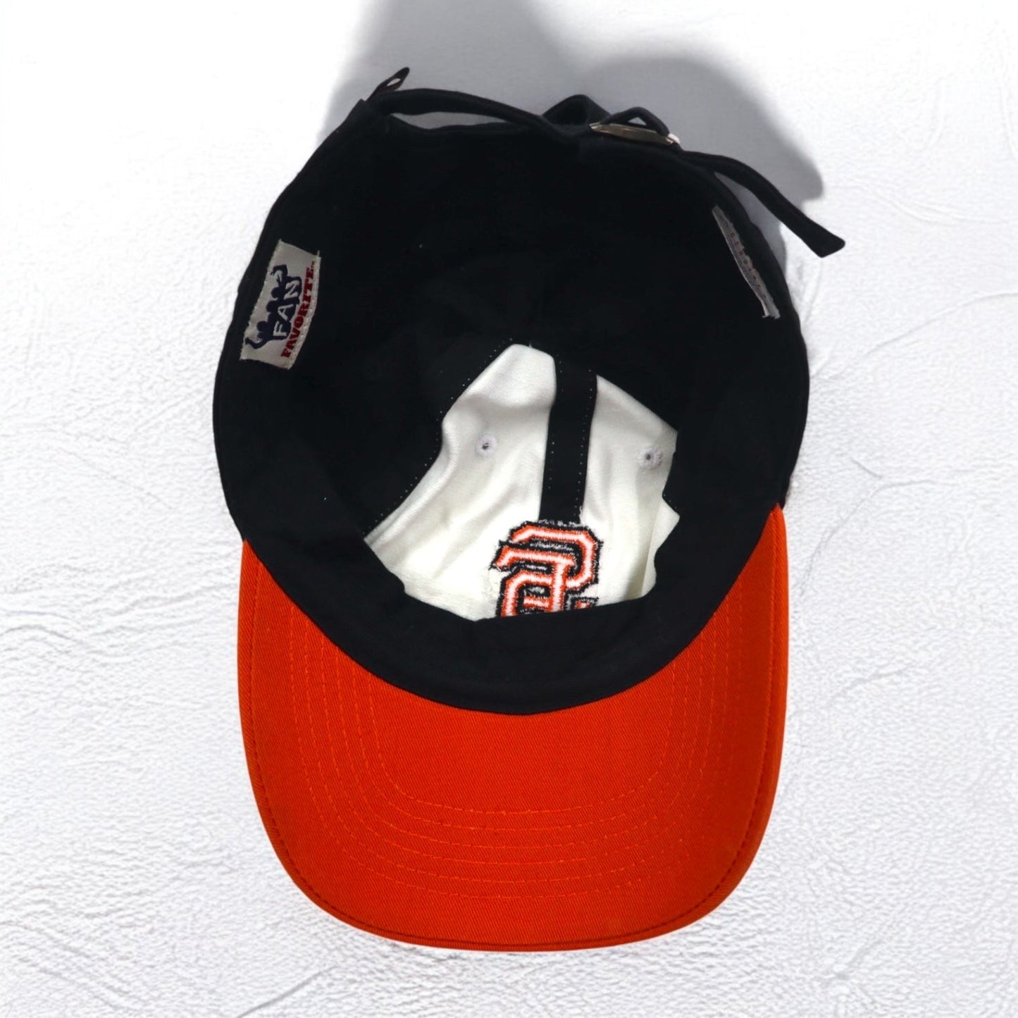 FAN FAVORITE バイカラー ベースボールキャップ FREE ベルト オレンジ MLB San Francisco Giants