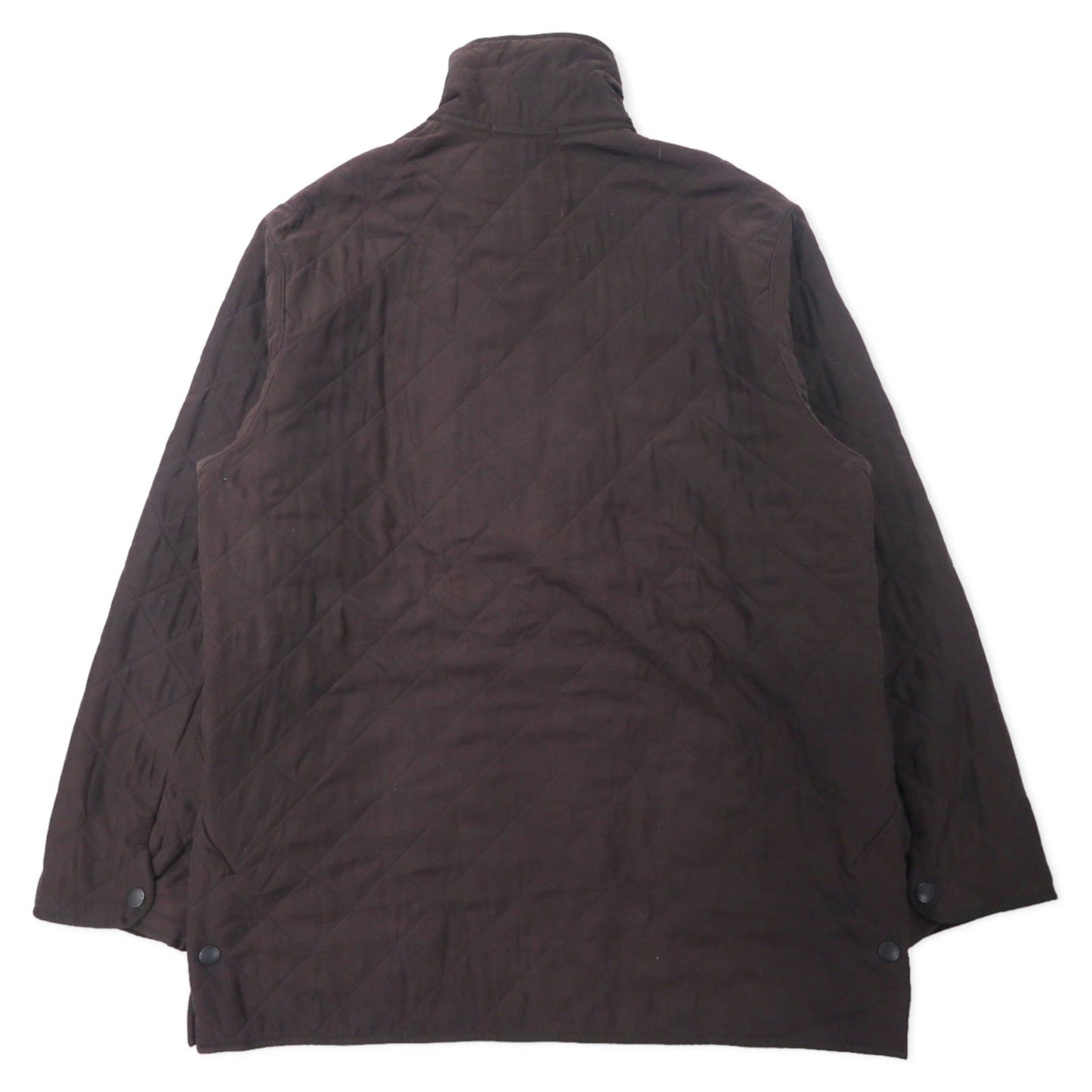 Barbour キルティングジャケット XL ブラウン ポリエステル フリースライナー MICROFIBRE POLARQUILT MQU0022BR95