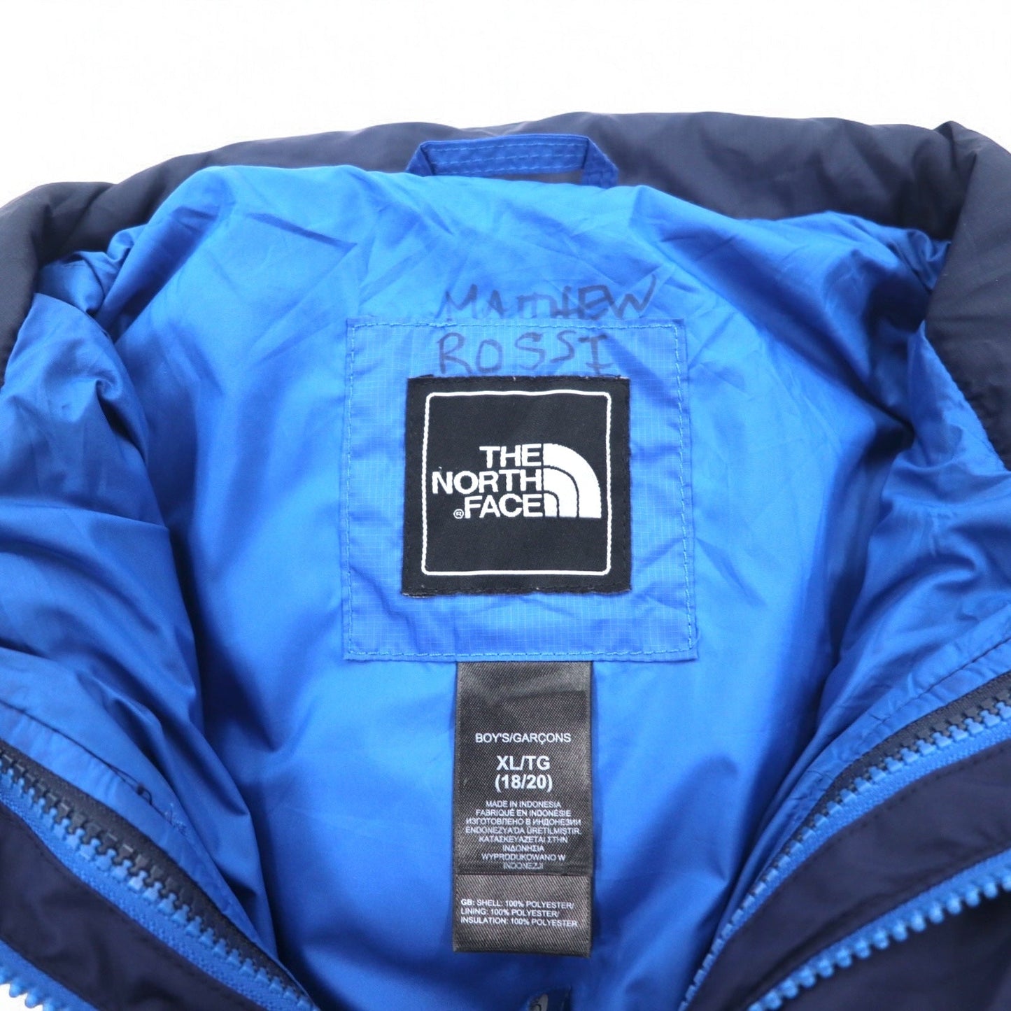 THE NORTH FACE 3WAY マウンテンパーカー XL ブルー HYVENT ハイベント 防水 ジップインジップ搭載 中綿 インサレーションライナー着脱式  A20Y