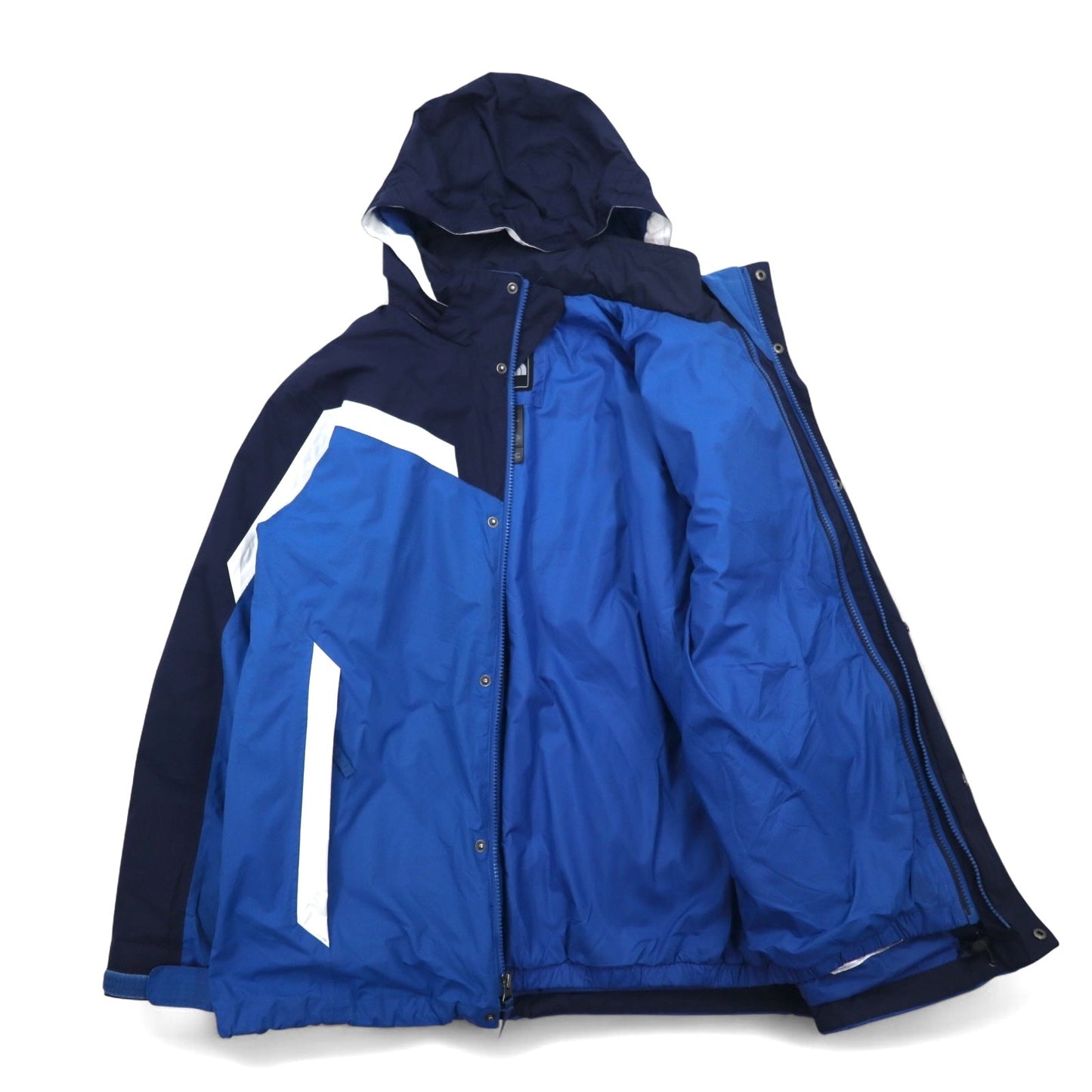 THE NORTH FACE 3WAY マウンテンパーカー XL ブルー HYVENT ハイベント 防水 ジップインジップ搭載 中綿 インサレーションライナー着脱式  A20Y