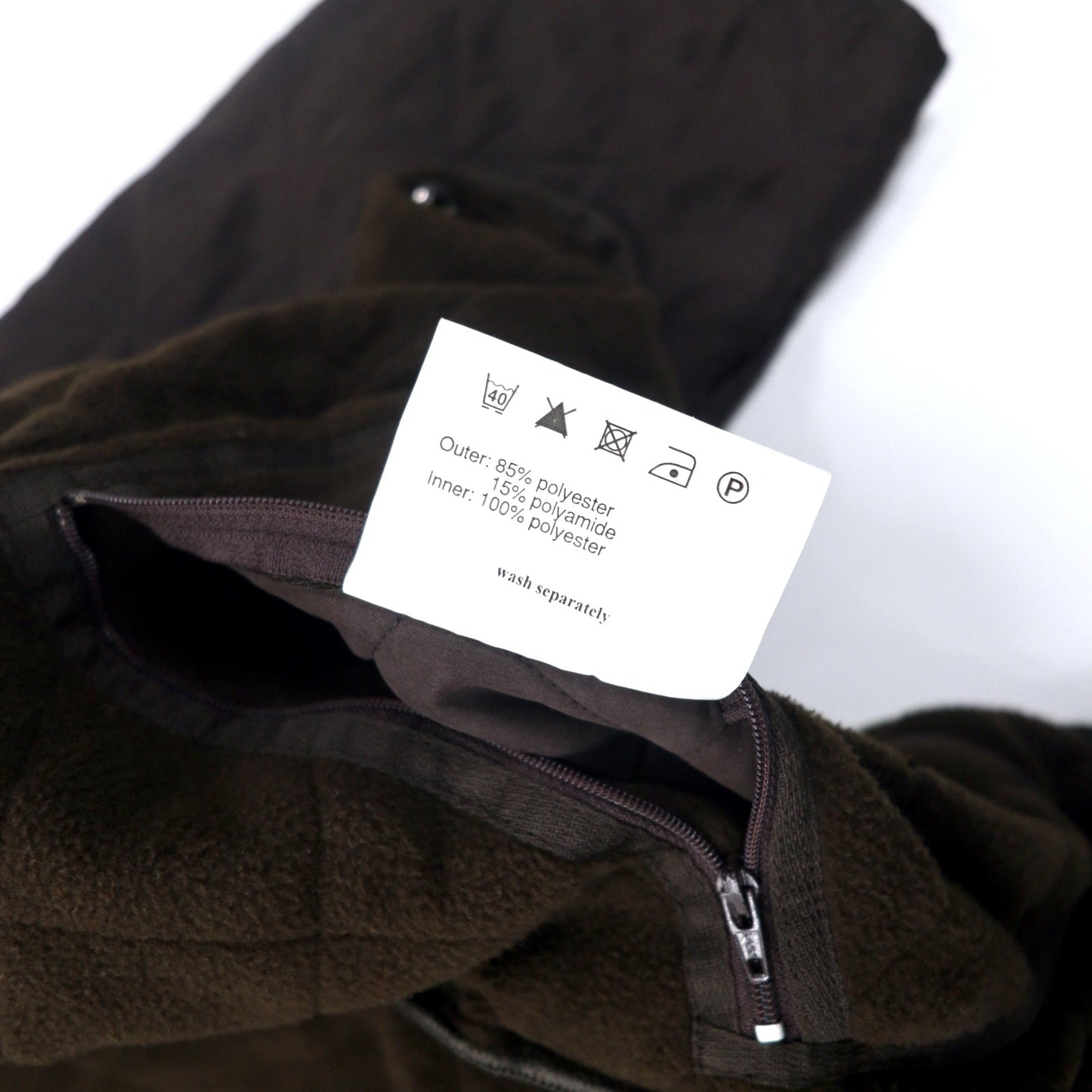 Barbour キルティングジャケット XL ブラウン ポリエステル フリースライナー MICROFIBRE POLARQUILT MQU0022BR95