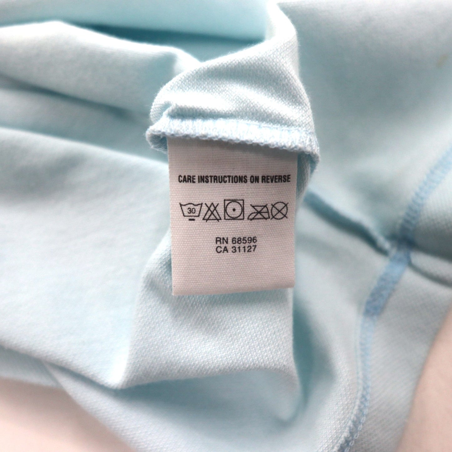 DKNY ジップアップ ポロシャツ M ブルー コットン 未使用品