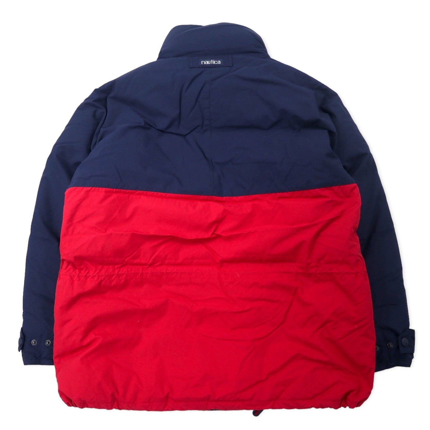 nautica 90年代 ダウンジャケット XL ネイビー レッド バイカラー ビッグサイズ