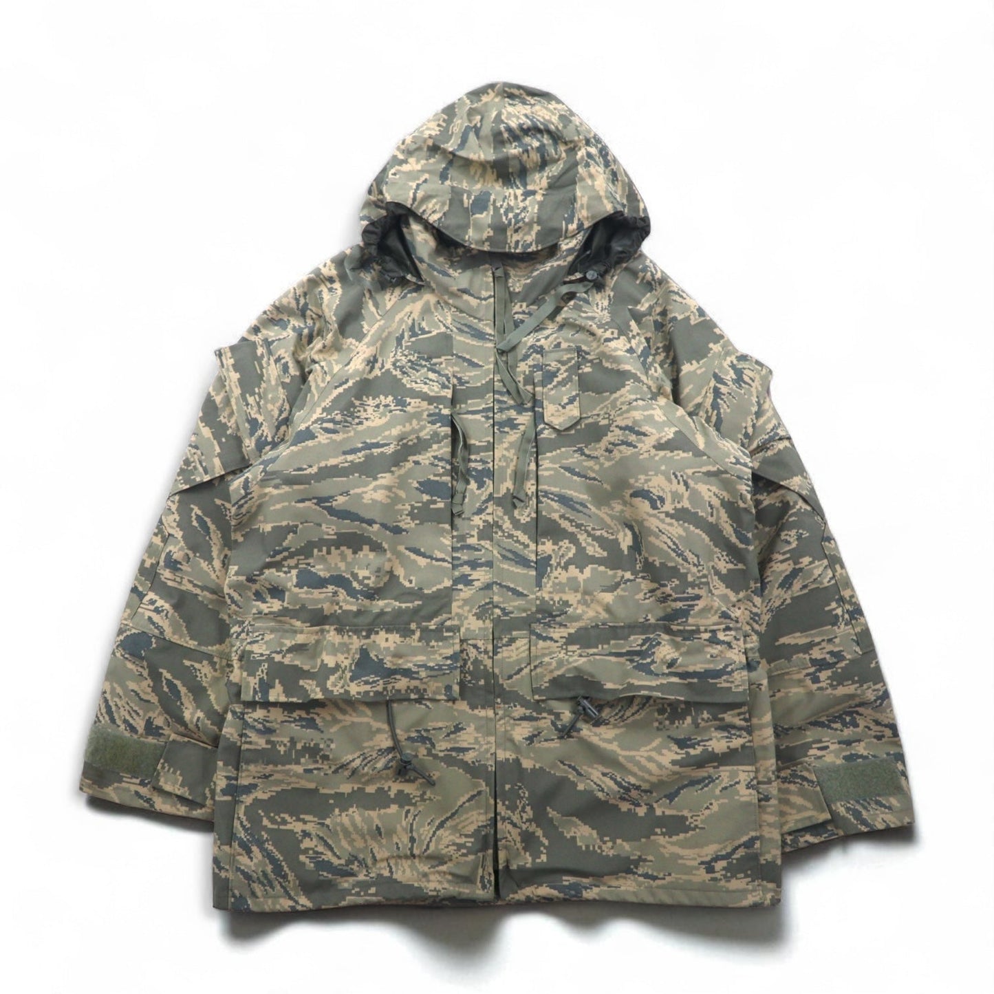 US AIR FORCE 米軍 APECS ABU ゴアテックス GORE-TEX パーカ XL カーキ デジタルタイガーカモ 防水 ミリタリージャケット 8415-01-547-3508 PROPPER INTERNATIONAL
