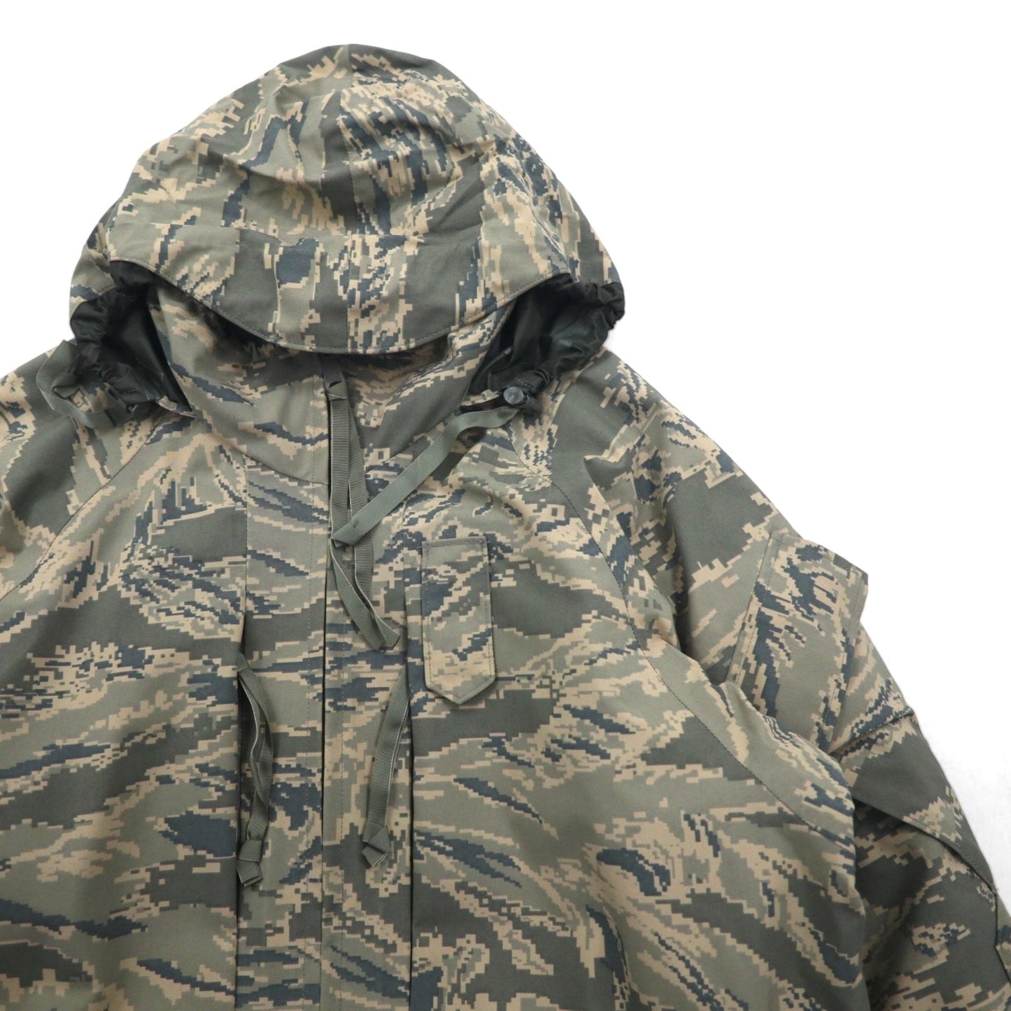 US AIR FORCE 米軍 APECS ABU ゴアテックス GORE-TEX パーカ XL カーキ デジタルタイガーカモ 防水 ミリタリージャケット 8415-01-547-3508 PROPPER INTERNATIONAL