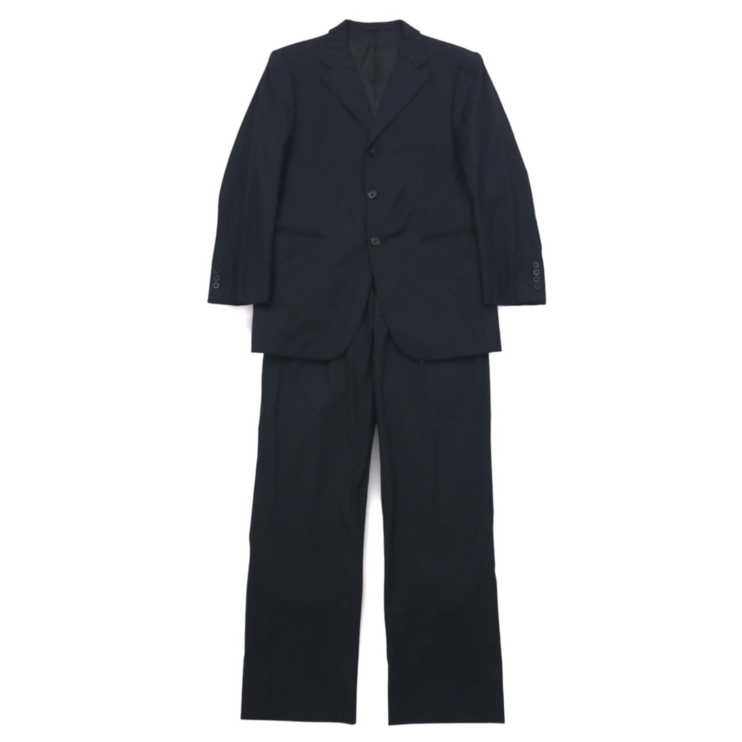 BURBERRY BLACK LABEL 3B スーツ セットアップ M ブラック ストライプ BMD40-109-09 日本製