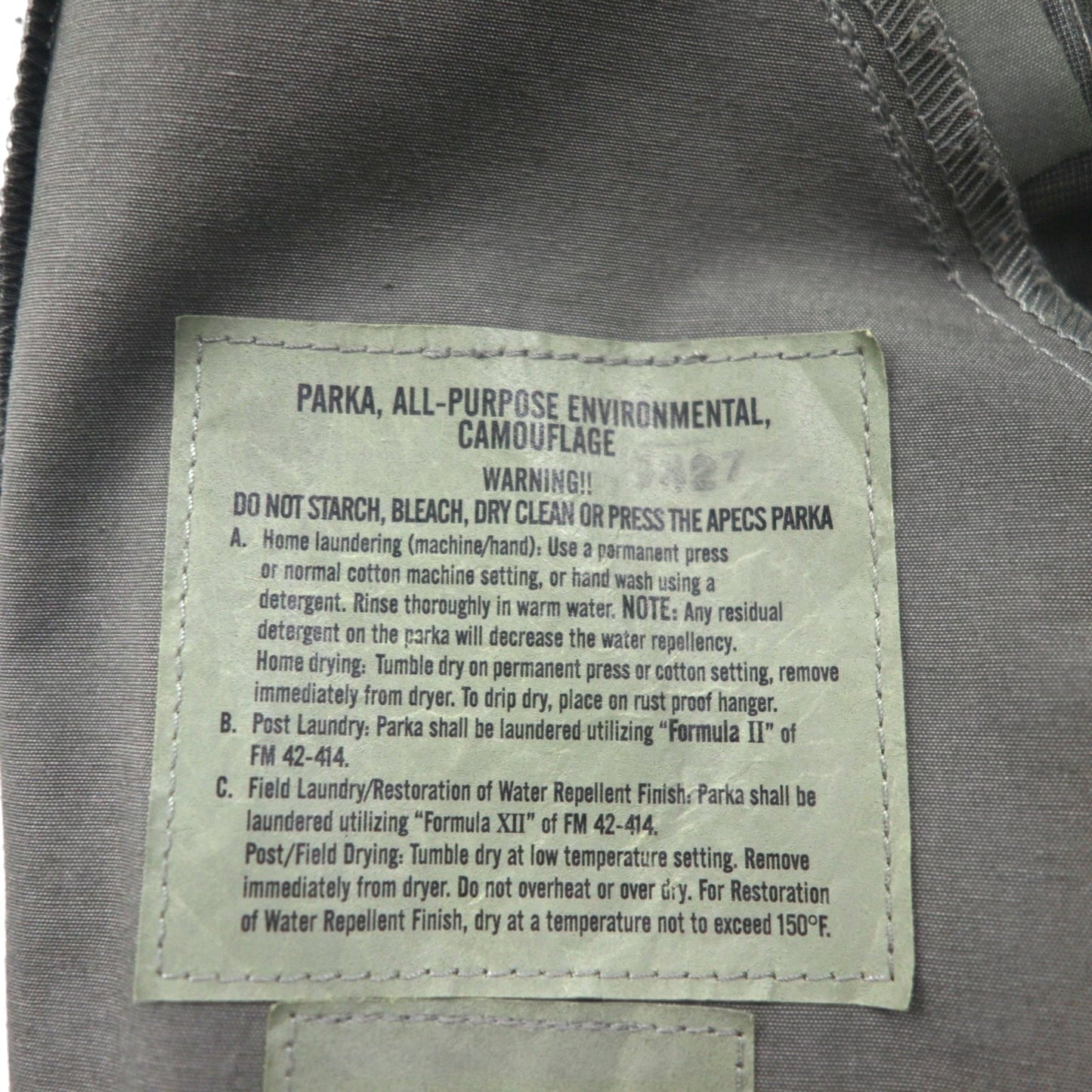 US AIR FORCE 米軍 APECS ABU ゴアテックス GORE-TEX パーカ XL カーキ デジタルタイガーカモ 防水 ミリタリージャケット 8415-01-547-3508 PROPPER INTERNATIONAL