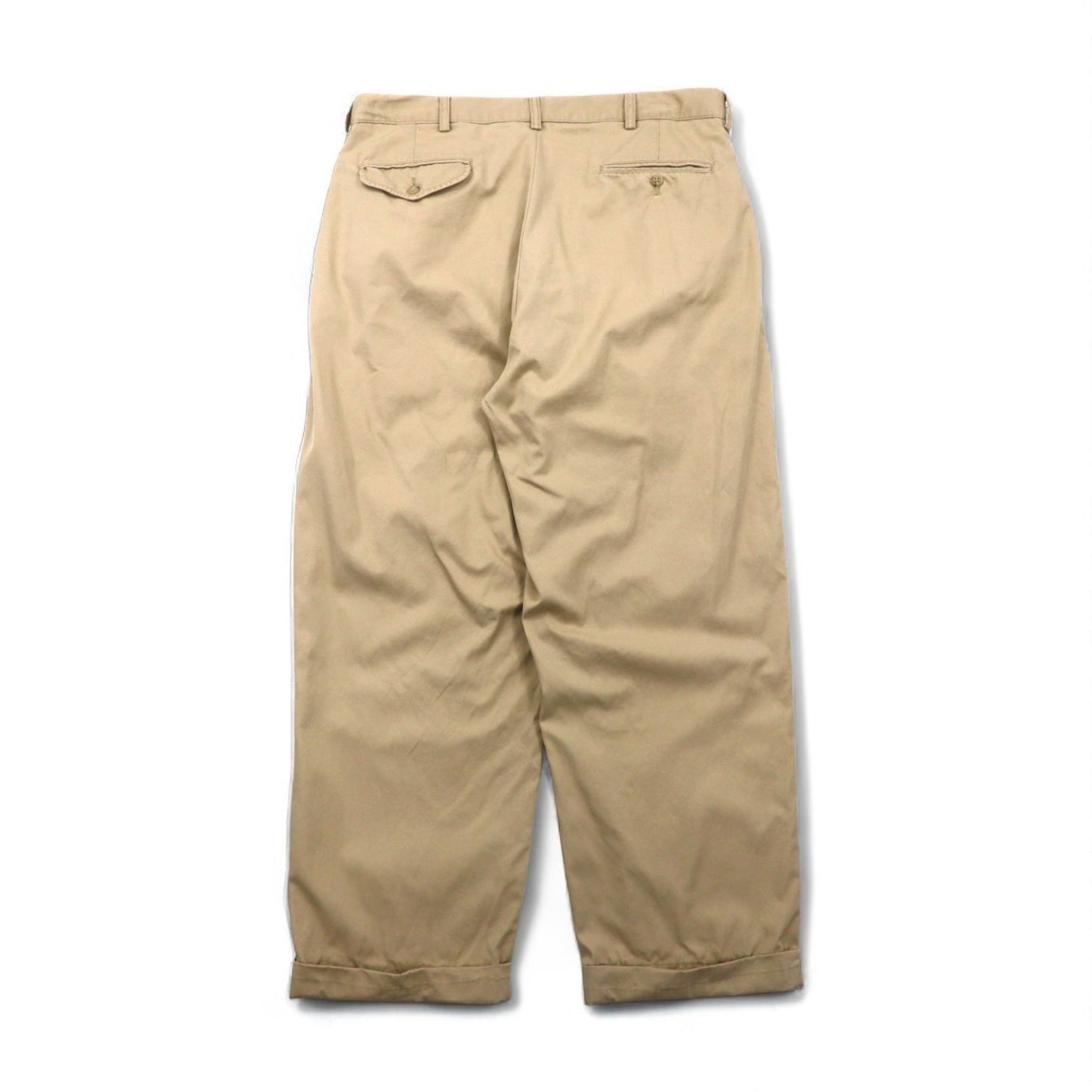 Polo by Ralph Lauren 90年代 HAMMOND PANT ポロチノ 2タック ワイド チノパンツ L ベージュ コットン