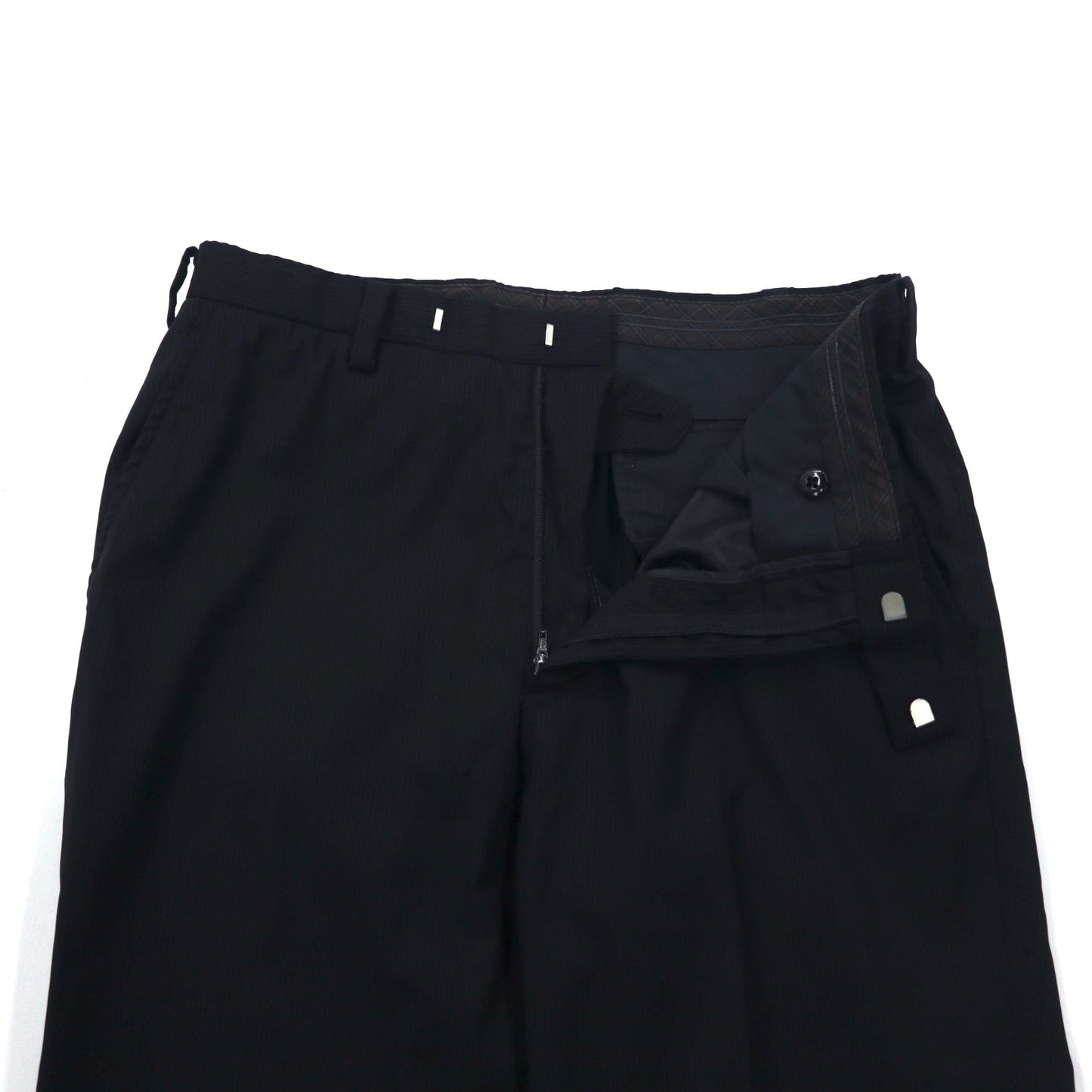 BURBERRY BLACK LABEL 3B スーツ セットアップ M ブラック ストライプ BMD40-109-09 日本製