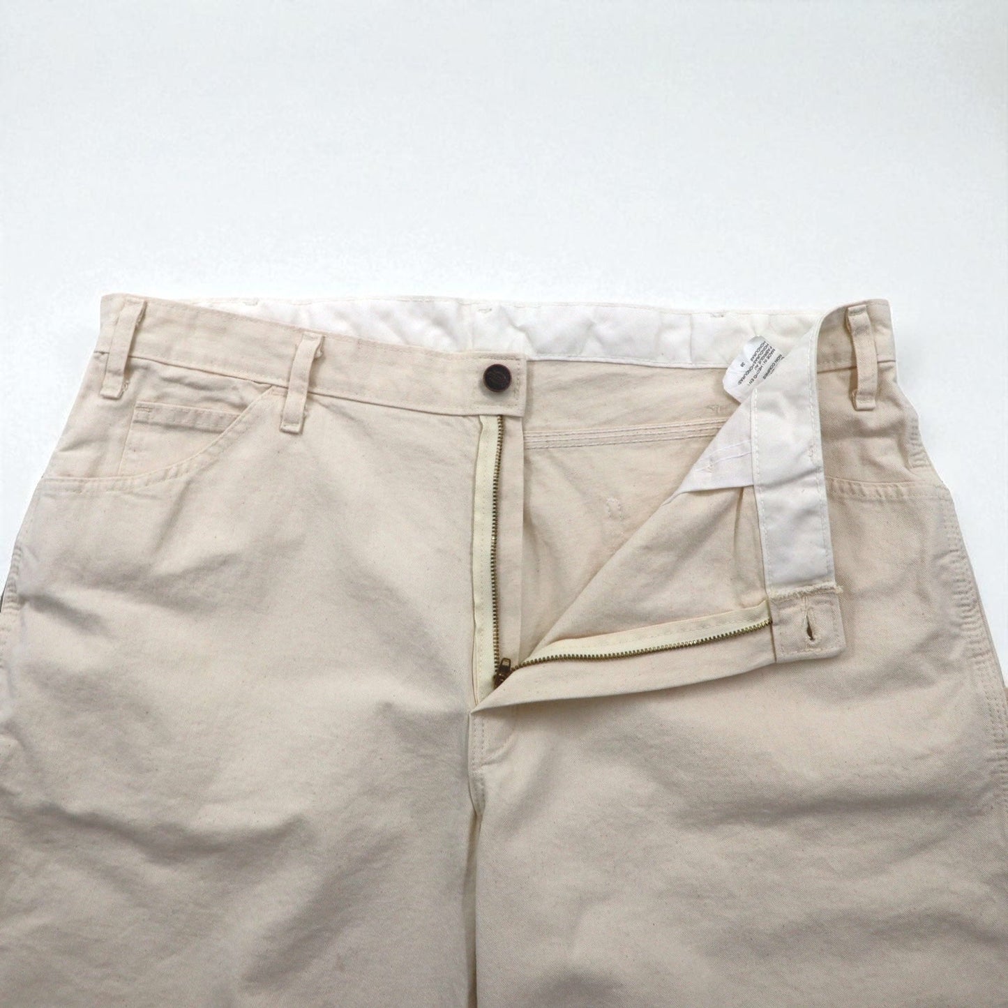 Dickies ショート ペインターパンツ ワークパンツ XL クリーム 生成り コットン DX400NT