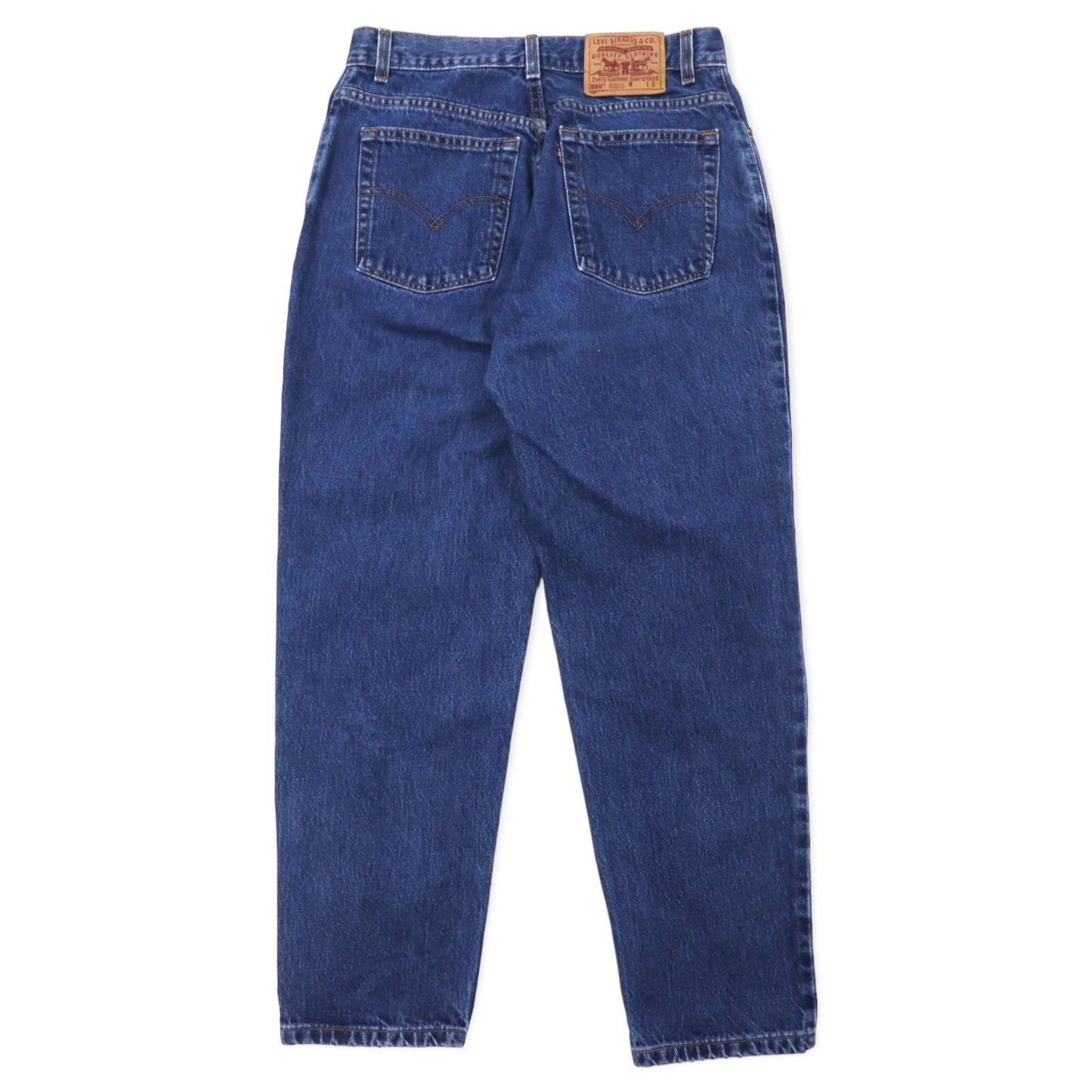 Levi's USA製 550 リラックスフィット テーパード デニムパンツ 12 ブルー コットン ジッパーフライ ボタン裏512
