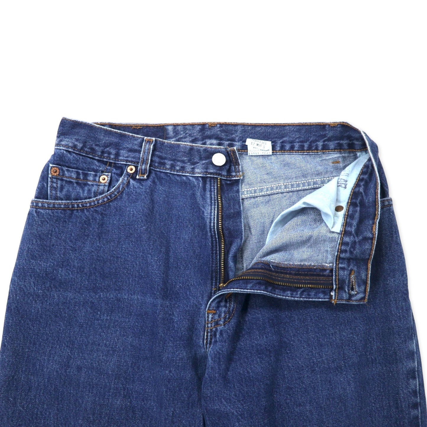 Levi's USA製 550 リラックスフィット テーパード デニムパンツ 12 ブルー コットン ジッパーフライ ボタン裏512
