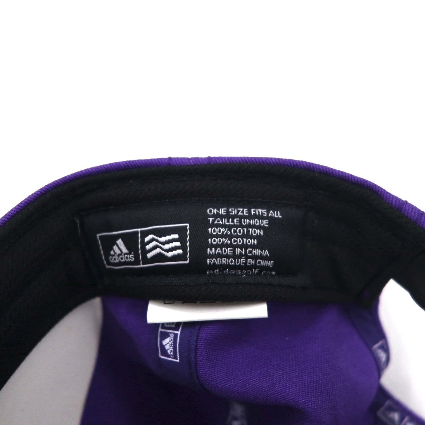 adidas スナップバック キャップ FREE パープル コットン