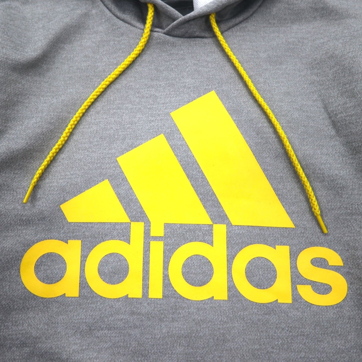 adidas エッセンシャルズ ビッグロゴ プルオーバーパーカー S グレー CLIMALITE AZ2564