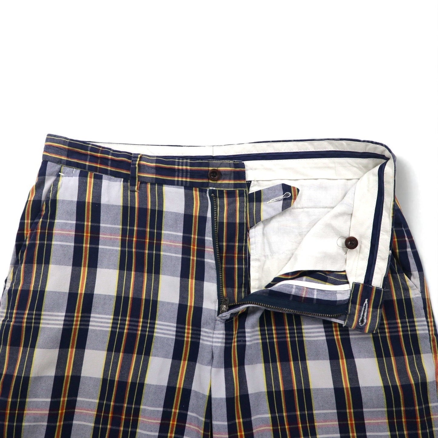 Polo by Ralph Lauren 90年代 ショートパンツ ハーフパンツ M ネイビー チェック コットン
