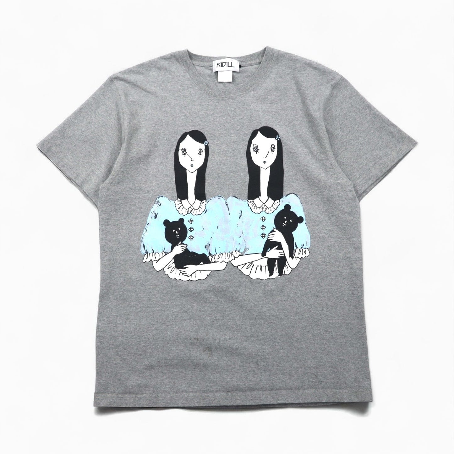 KIDILL × maya Shibasaki プリント Tシャツ FREE グレー コットン 2023SS