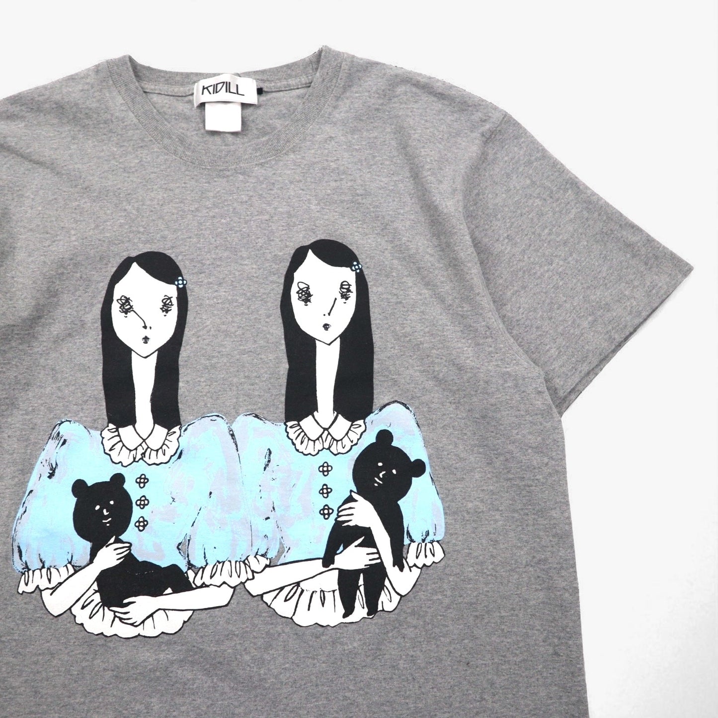 KIDILL × maya Shibasaki プリント Tシャツ FREE グレー コットン 2023SS