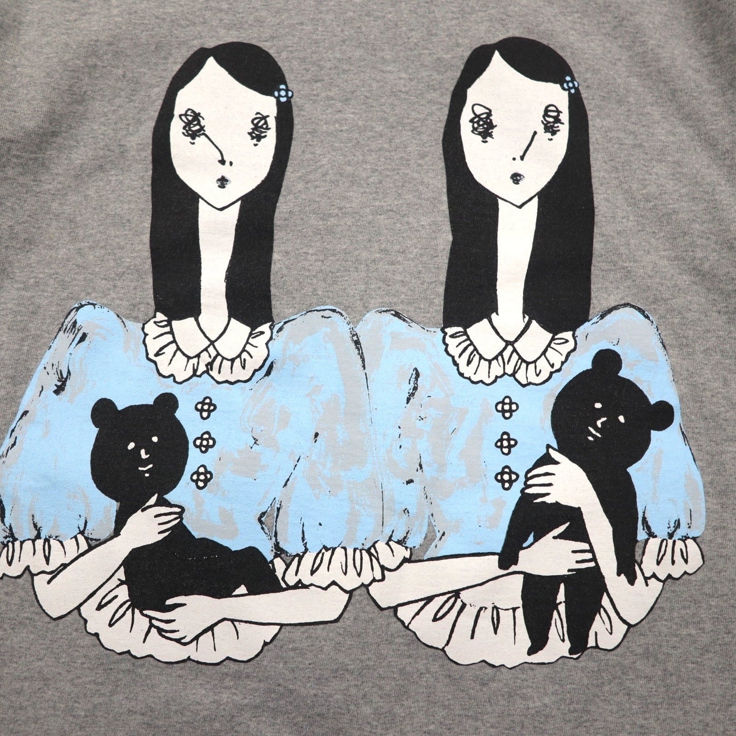 KIDILL × maya Shibasaki プリント Tシャツ FREE グレー コットン 2023SS