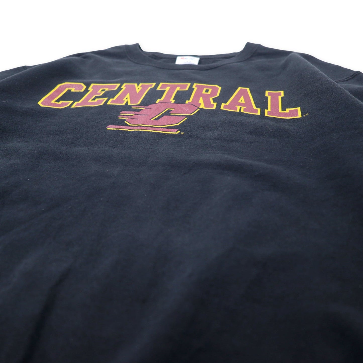 JERZEES カレッジ プリント スウェット M ブラック コットン CENTRAL ホンジュラス製
