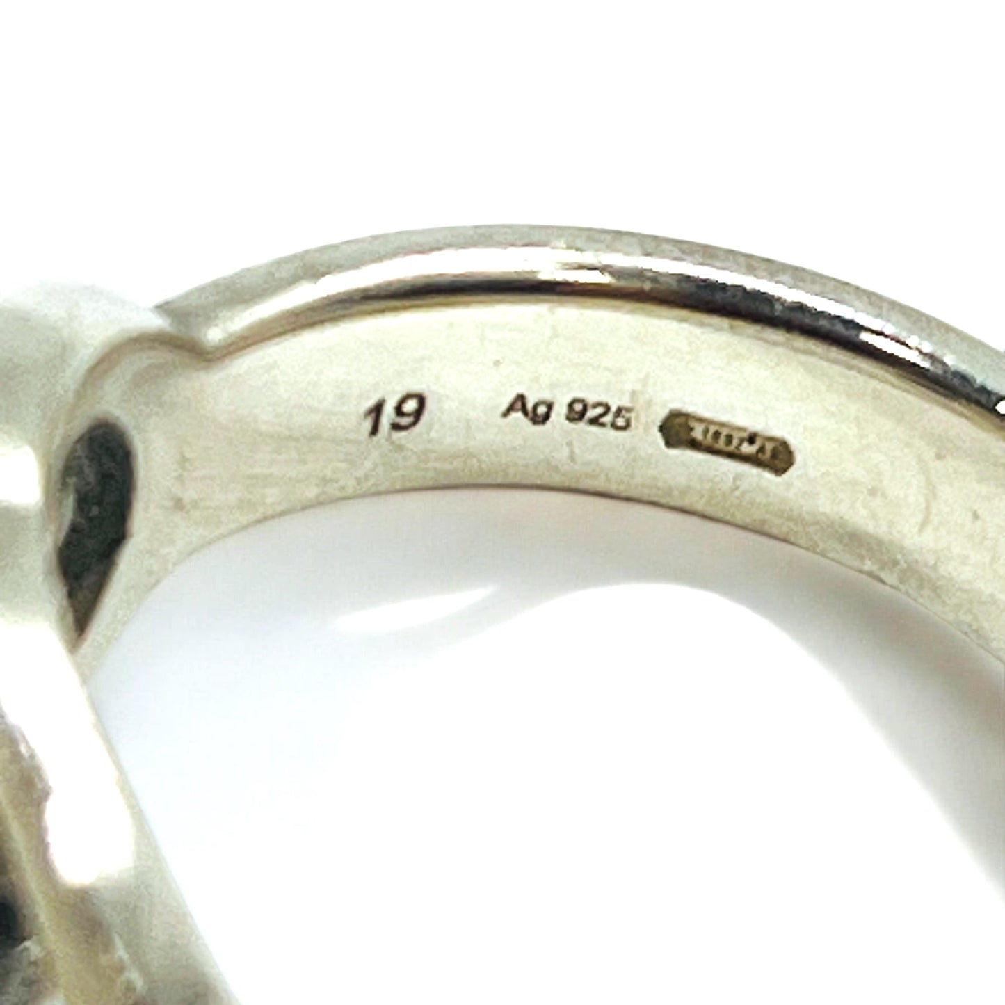 GUCCI イタリア製 インターロッキングG リング 指輪 18号 シルバー SV925