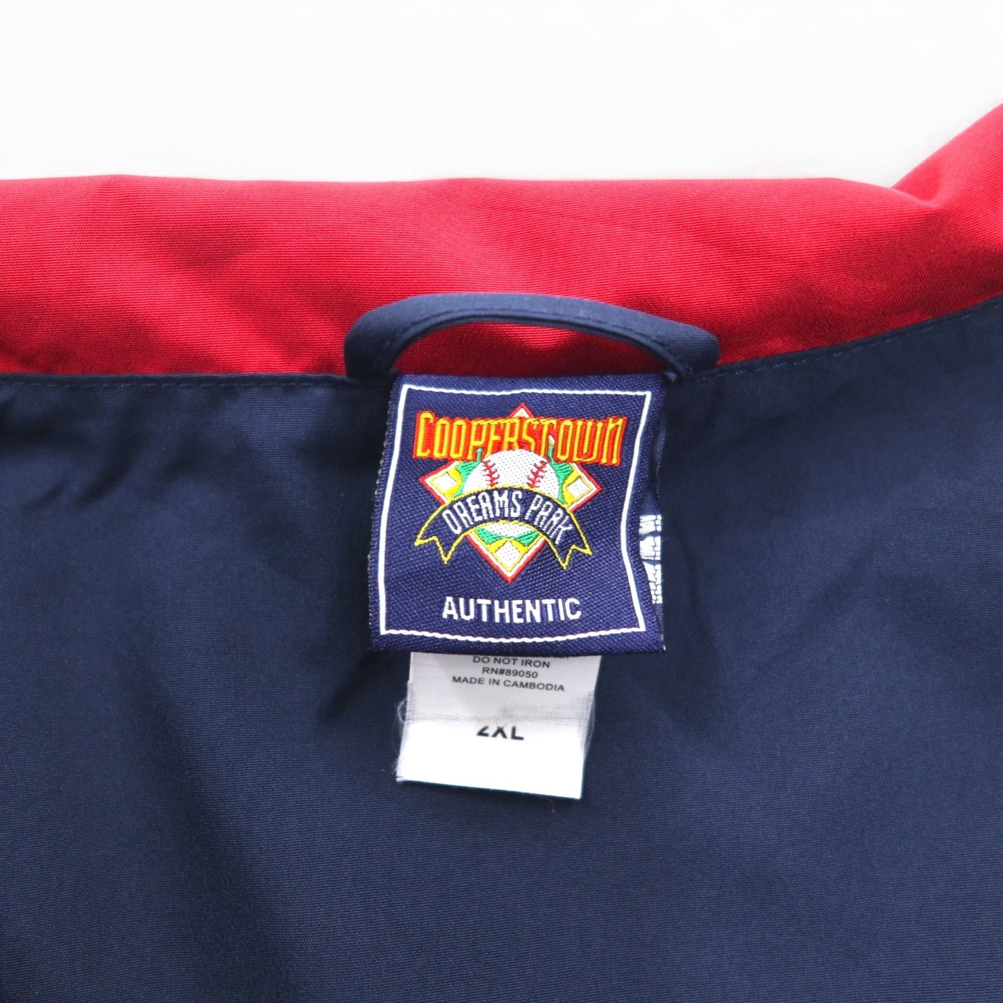 COOPERSTOWN ハーフジップ ナイロンジャケット ピステ 2XL ネイビー DREAMS PARK