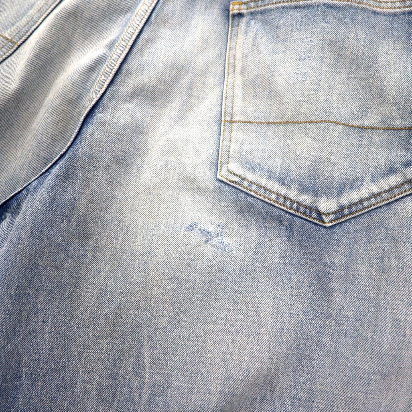 ANCELLM セルビッヂ テーパード デニムパンツ SELVEDGE TAPERED 5P DENIM PANTS L インディゴ ヴィンテージ加工 ANC-PT03-B