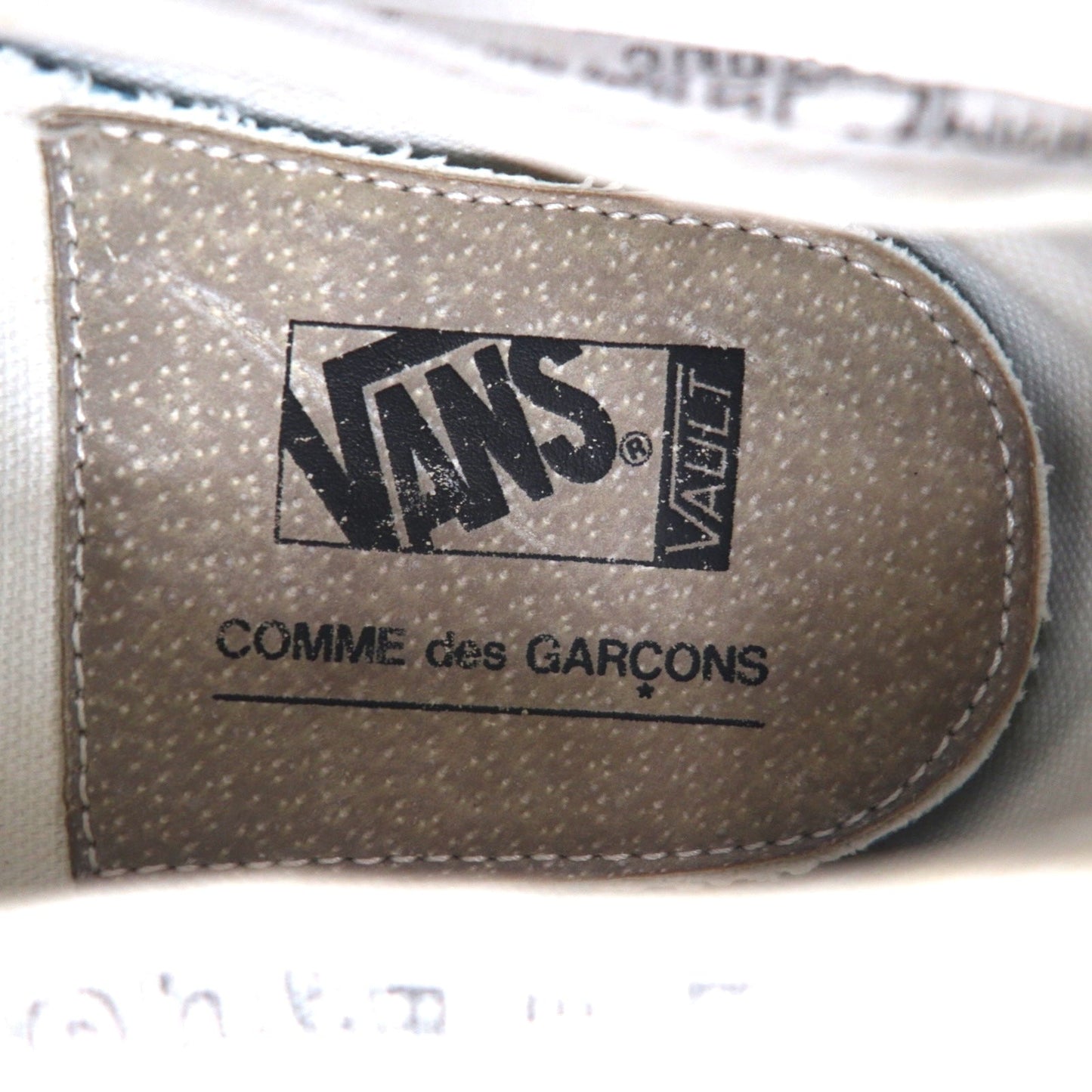 VANS × COMME des GARCONS ヴォルト VAULT オーセンティック AUTHENTIC LX CDG スニーカー 27cm ホワイト キャンバス コットン VN0A33TAKXY