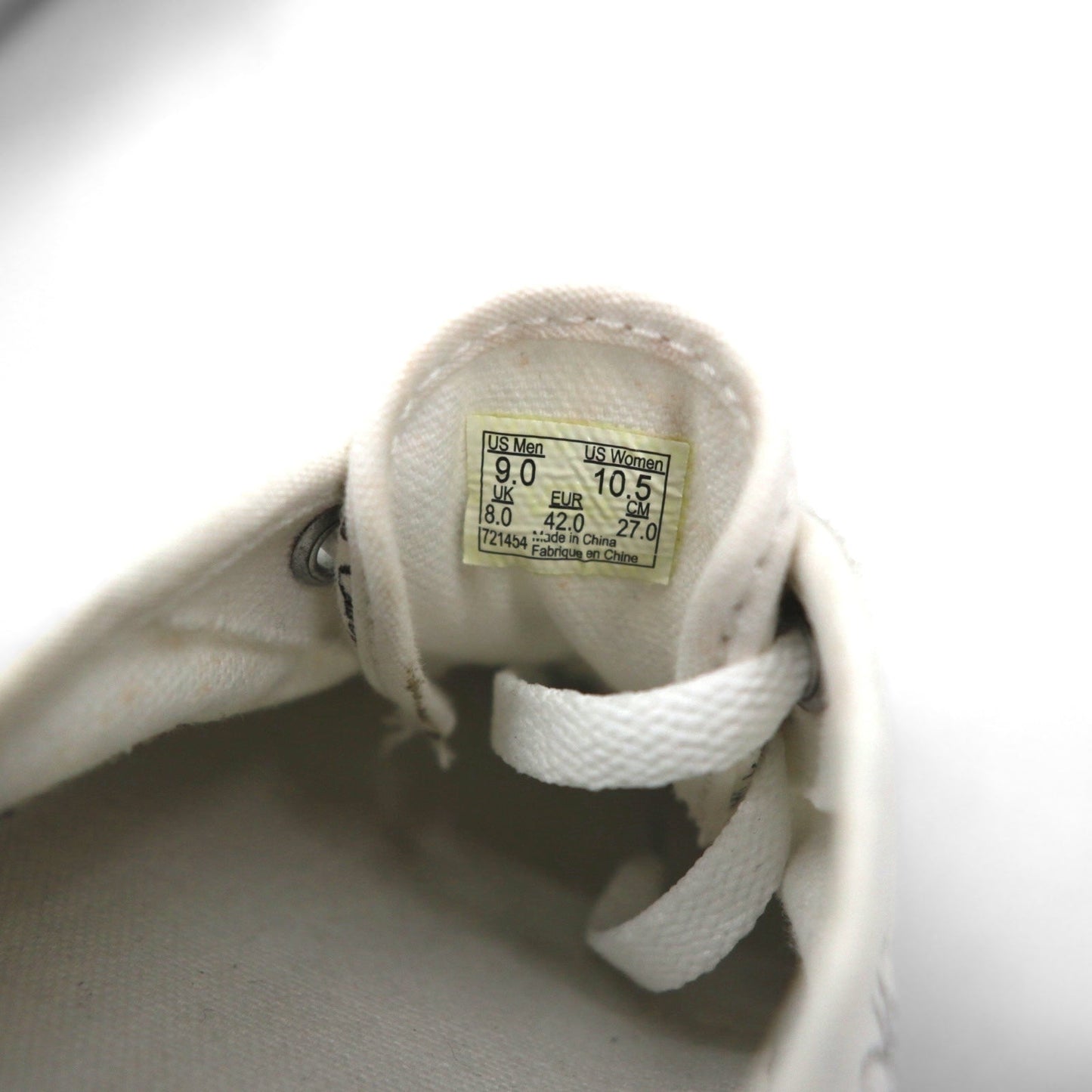 VANS × COMME des GARCONS ヴォルト VAULT オーセンティック AUTHENTIC LX CDG スニーカー 27cm ホワイト キャンバス コットン VN0A33TAKXY