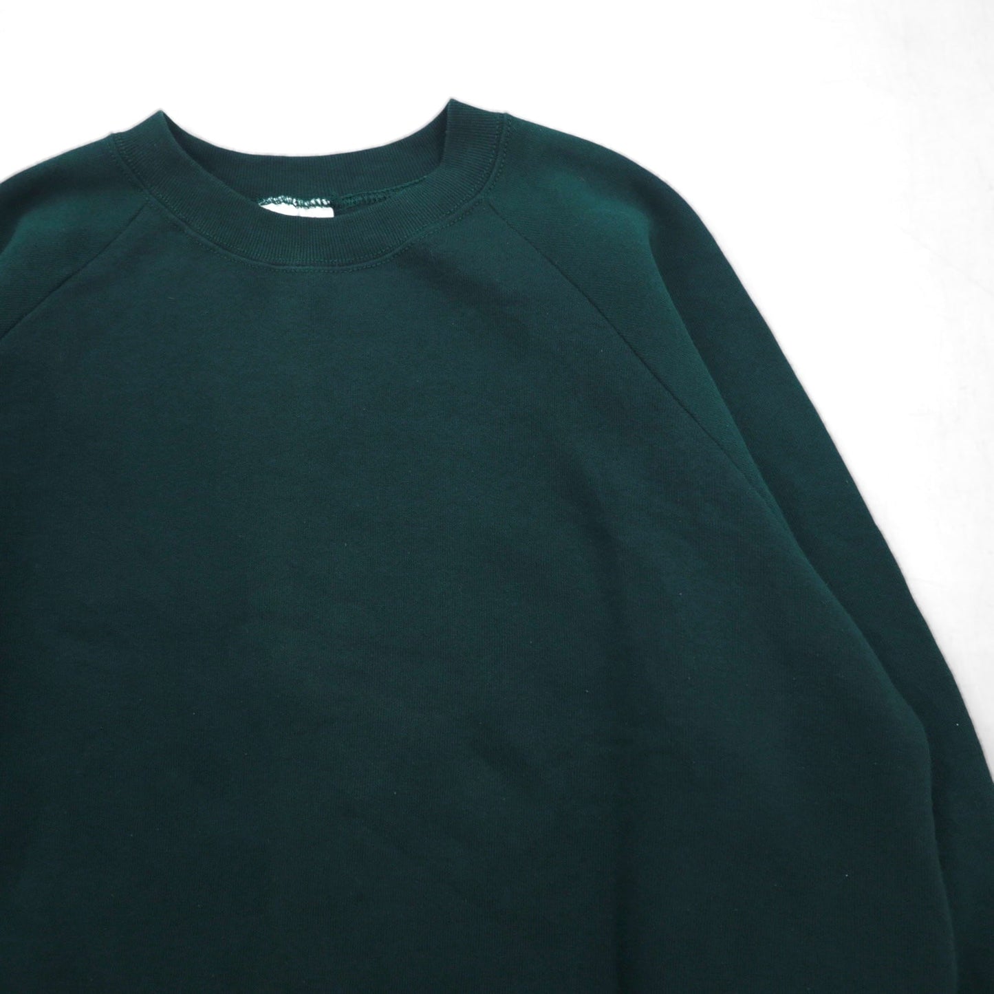 FRUIT OF THE LOOM ブランク スウェットシャツ XL グリーン 無地 コットン 裏起毛