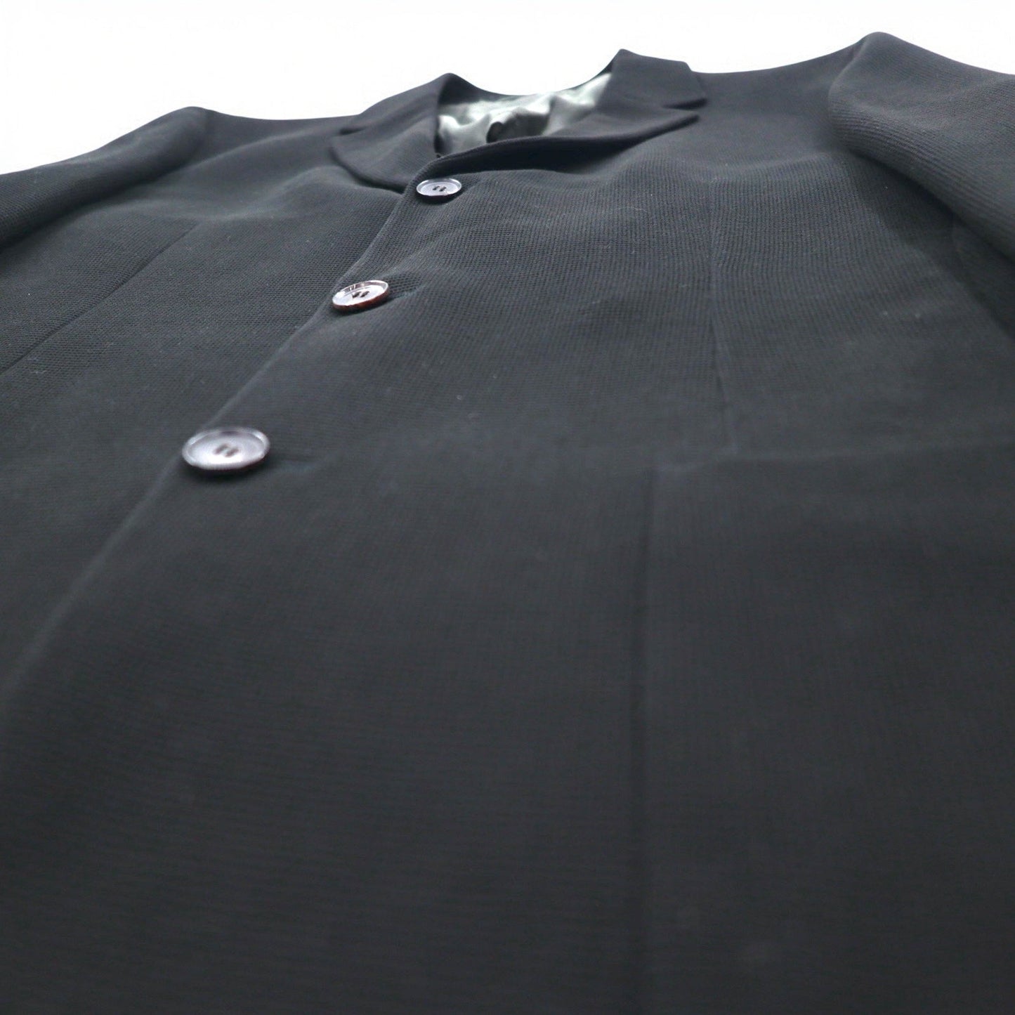 HUGO BOSS イタリア製 3B テーラードジャケット L ブラック バージンウール 羊毛 コットン